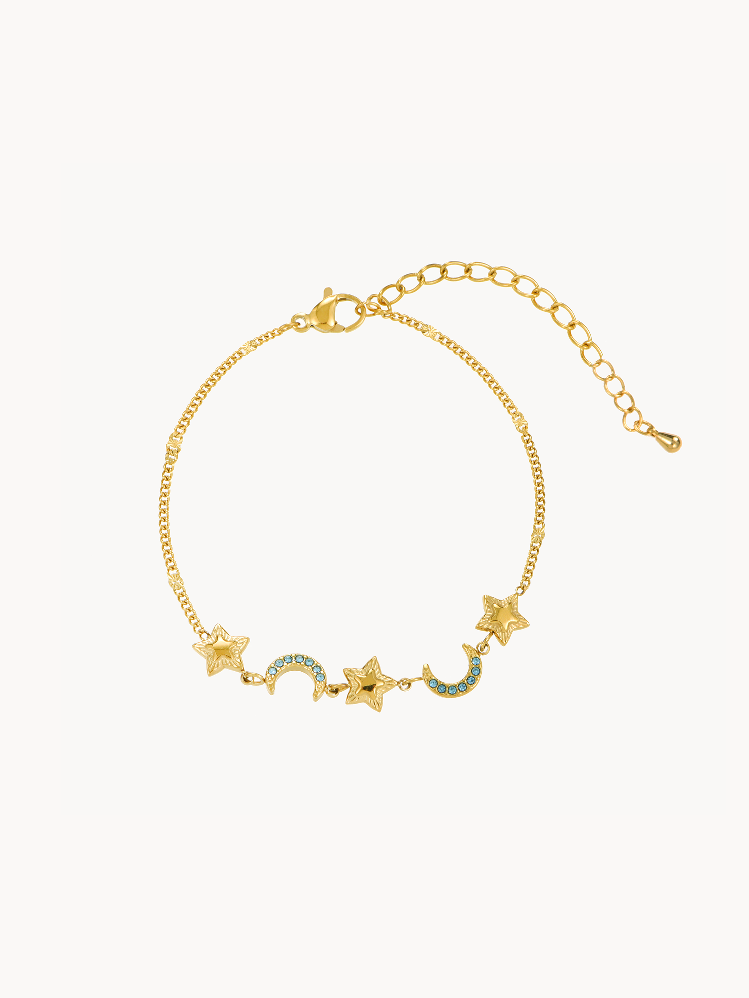 Star & Moon Bracelet - Kuri Jewelry