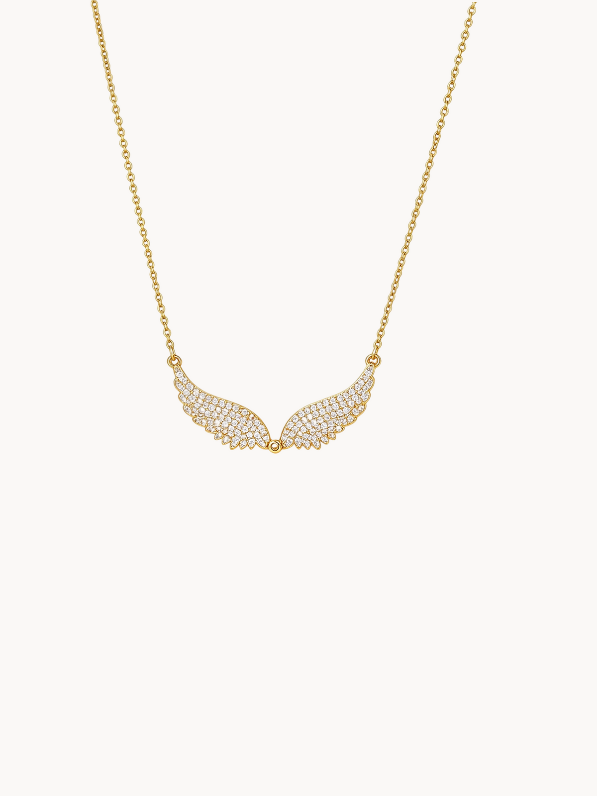 Glittering Angel Wing Necklace