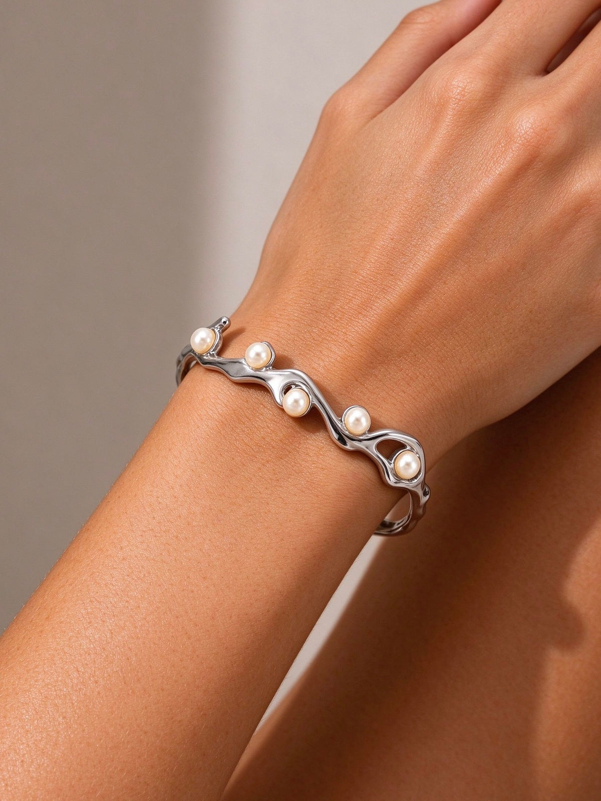 Bernice Golden Pearl Bracelet