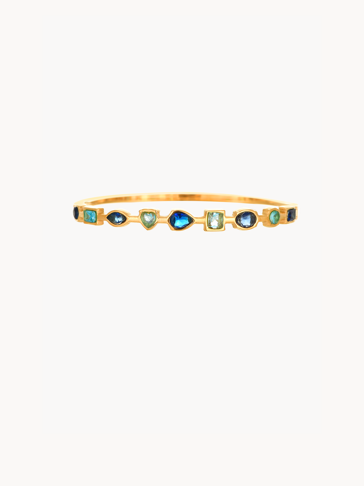 Laurel Multiple Shapes Blue Bangle