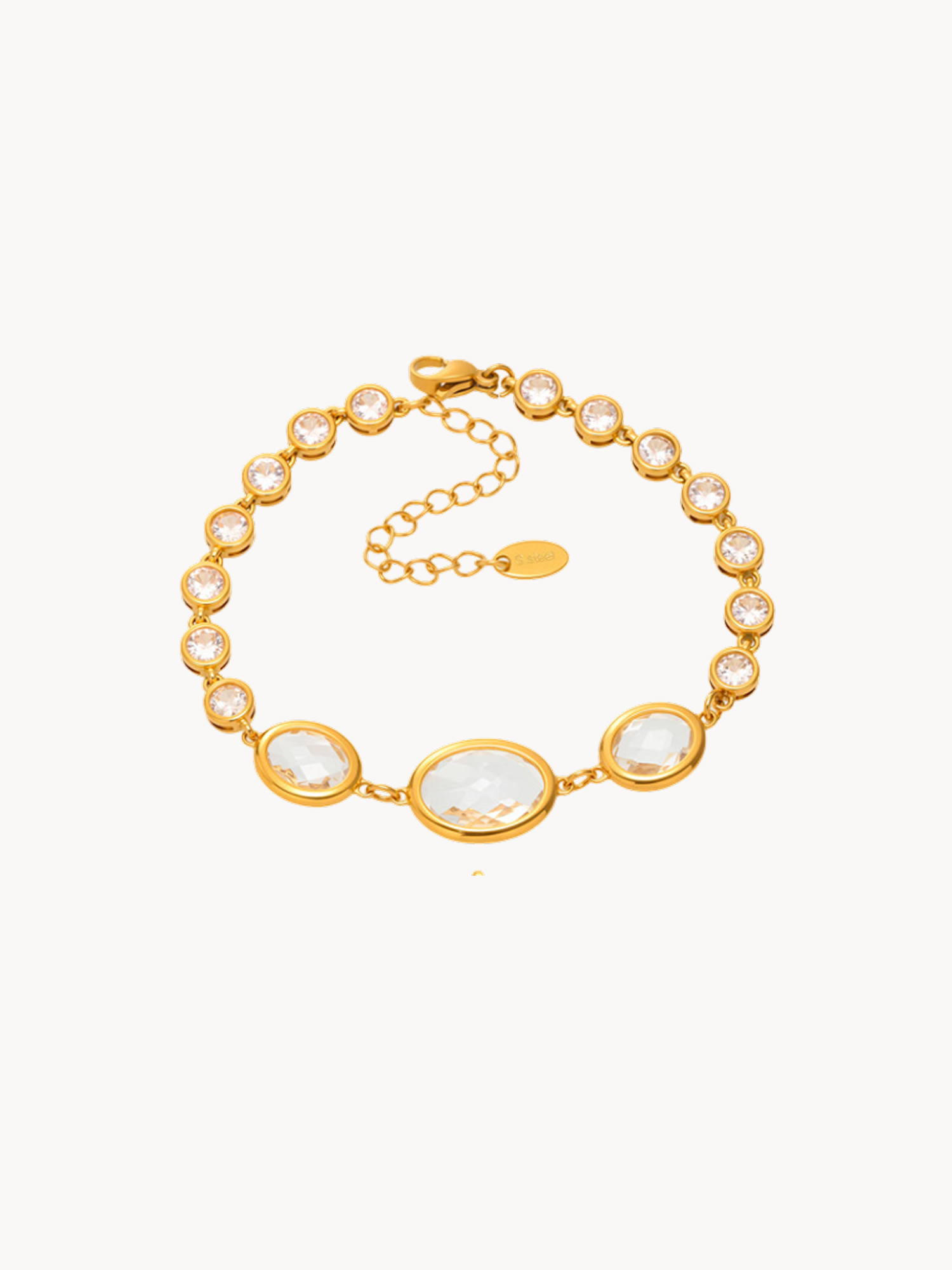 Lainey Glass Stone Bracelet