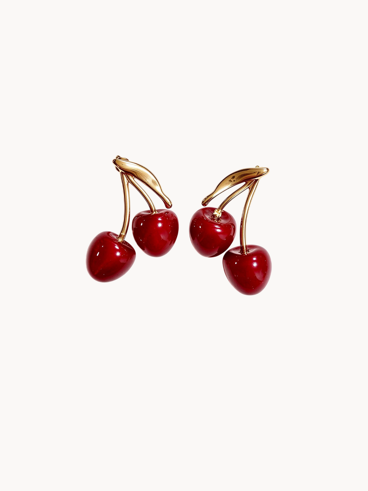 Lisa Golden Cherry Earrings