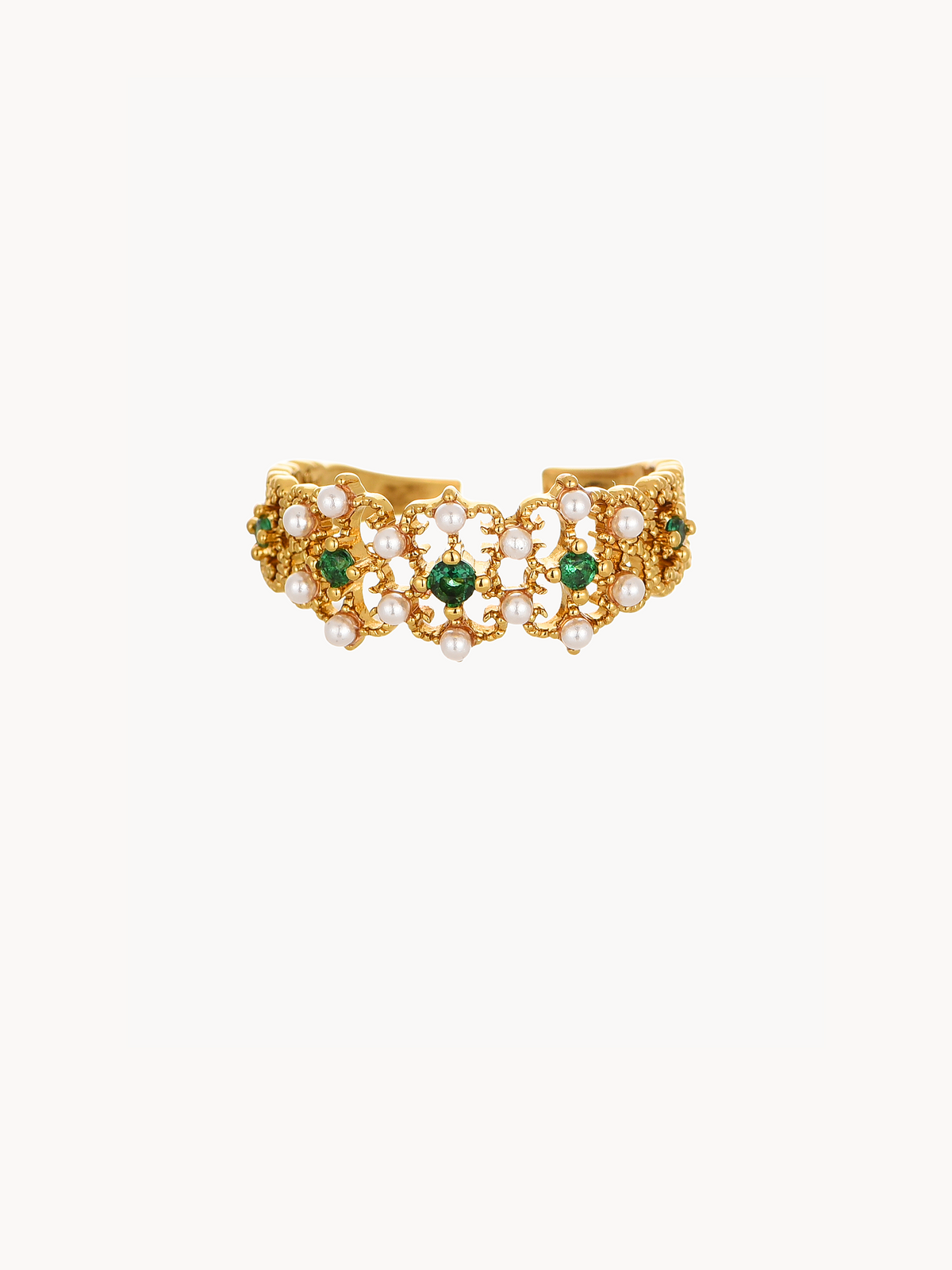 Coquette Green Ring