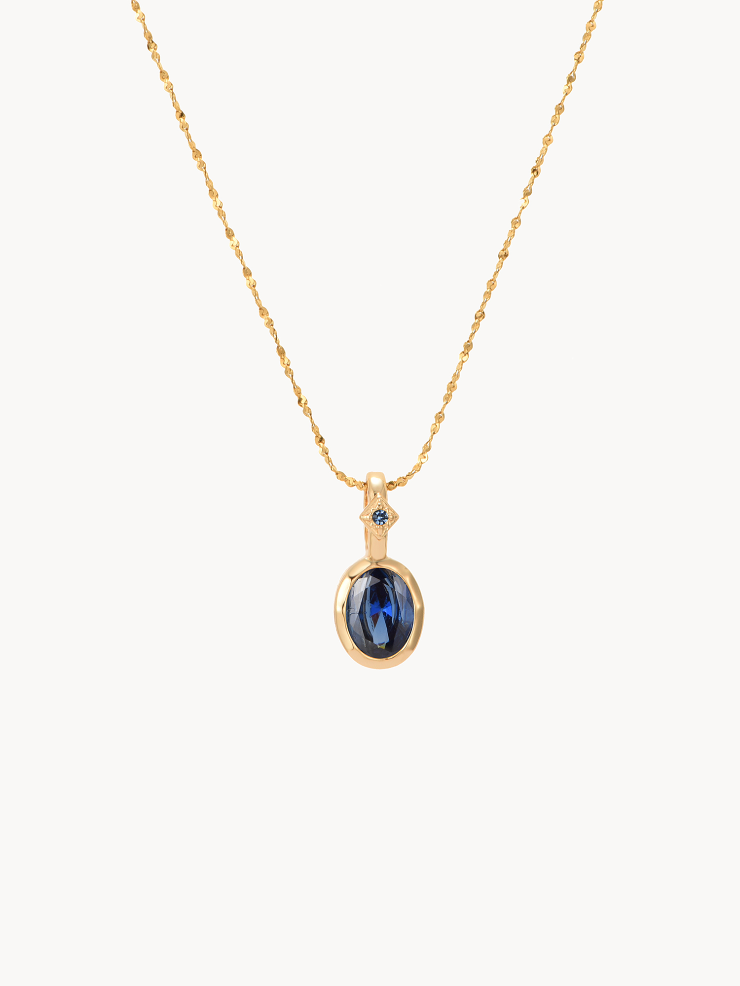 September Birthstone Sapphire Necklace