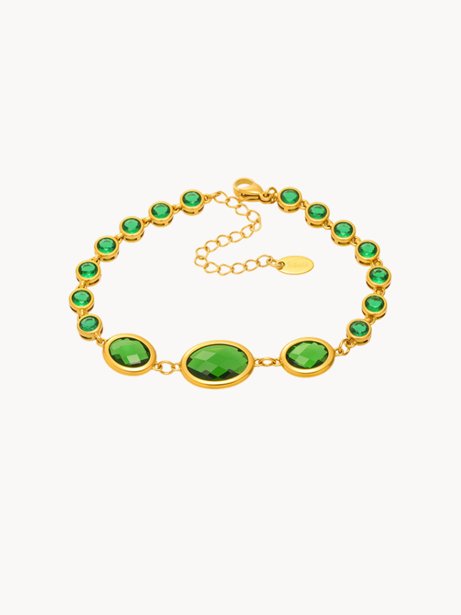 Lainey Glass Stone Bracelet - Kuri Jewelry