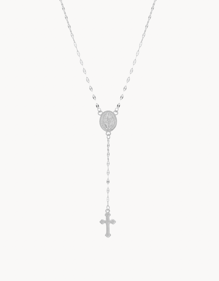 Gloria Cross Lariat Necklace - Kuri Jewelry