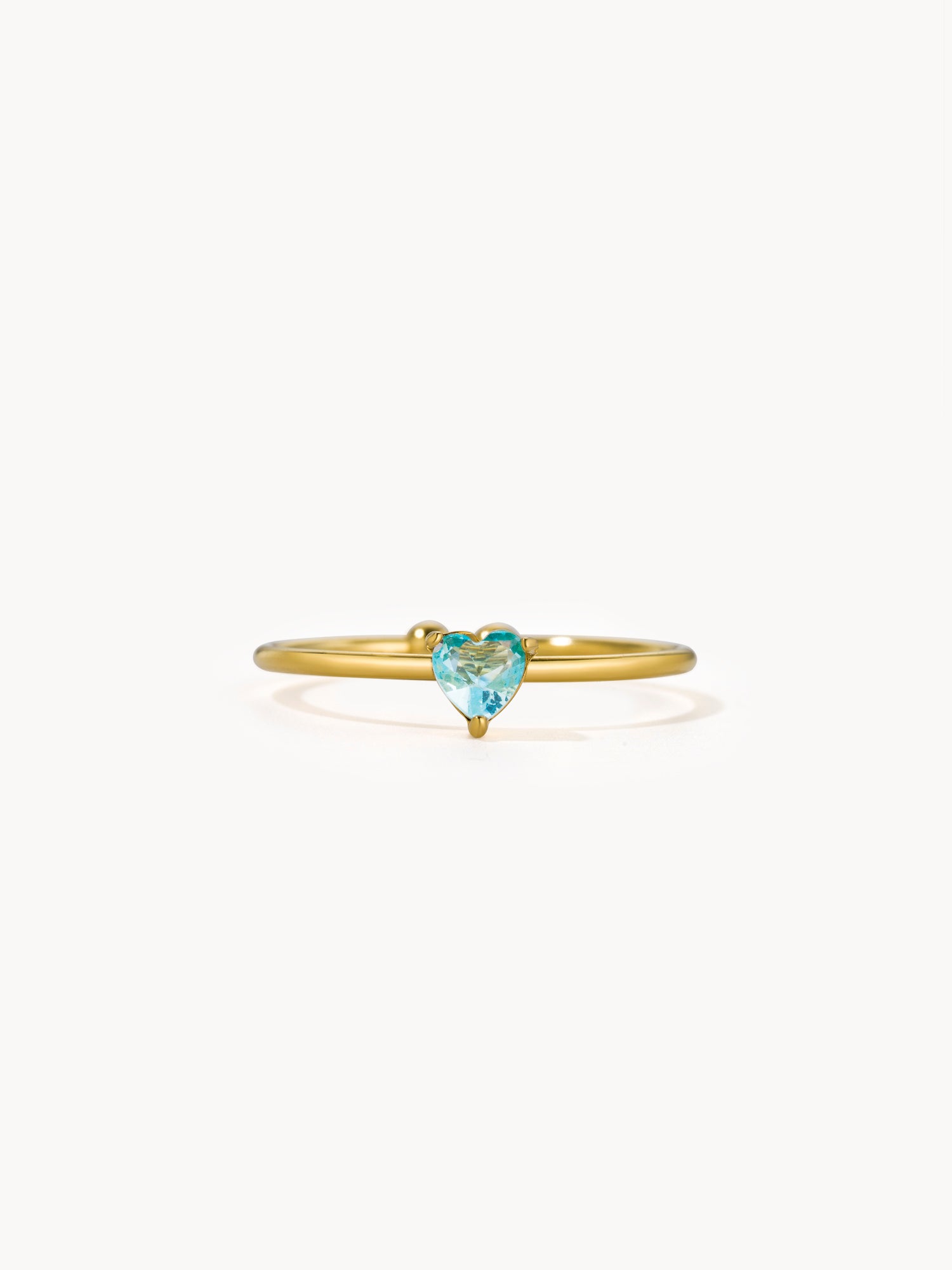 March Birthstone Ring - Kuri Jewelry