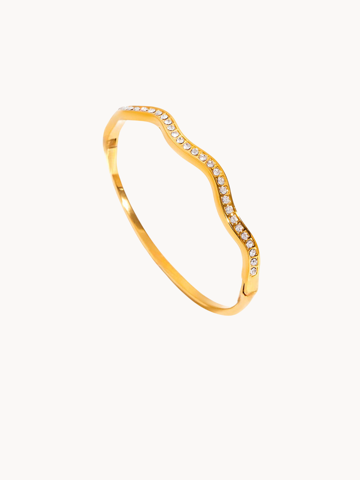 Enid Glittering Wave Bracelet