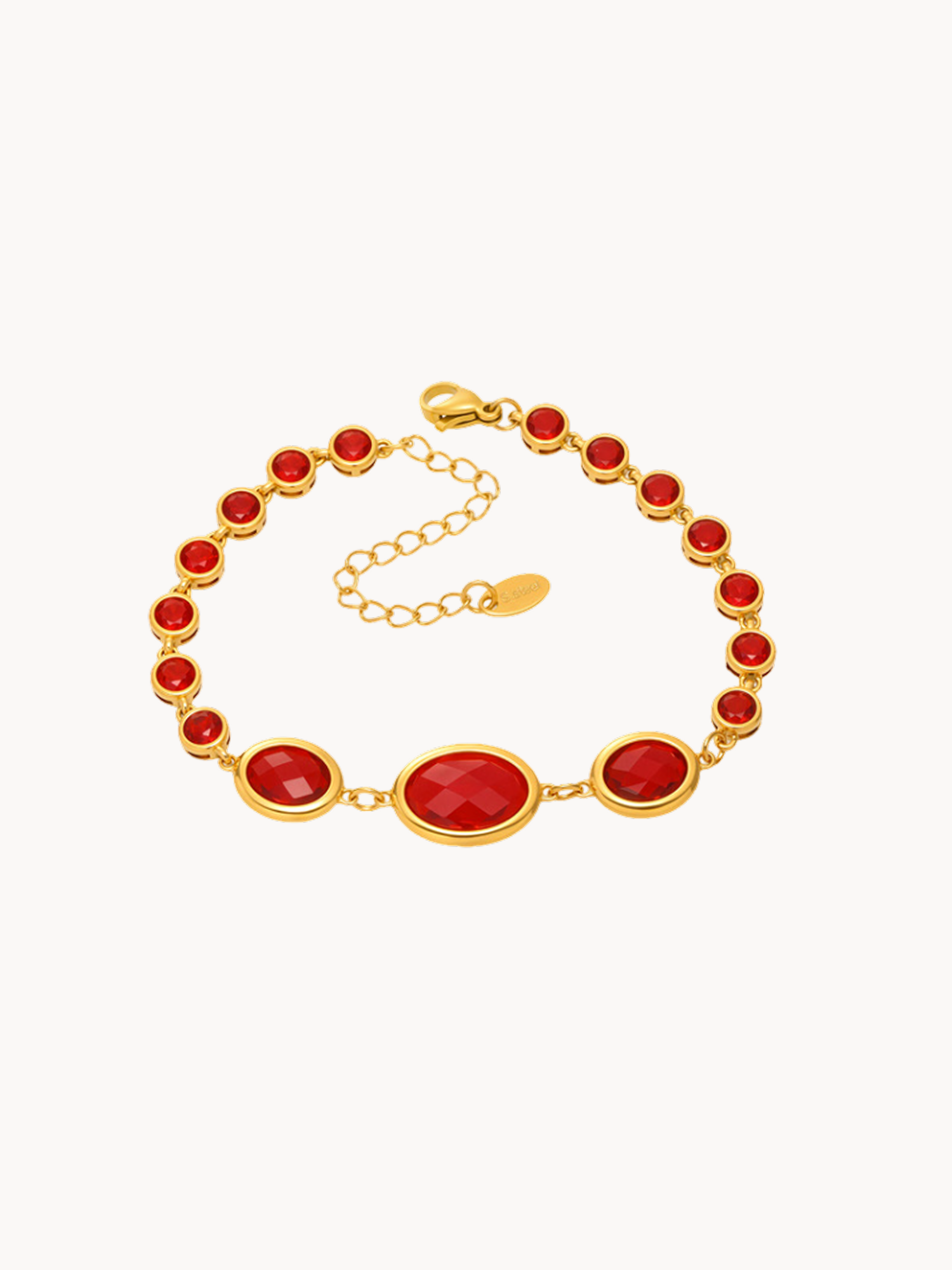 Lainey Glass Stone Bracelet