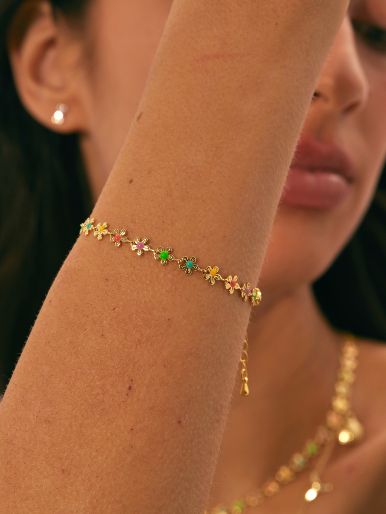 Elma Colorful Flower Bracelet