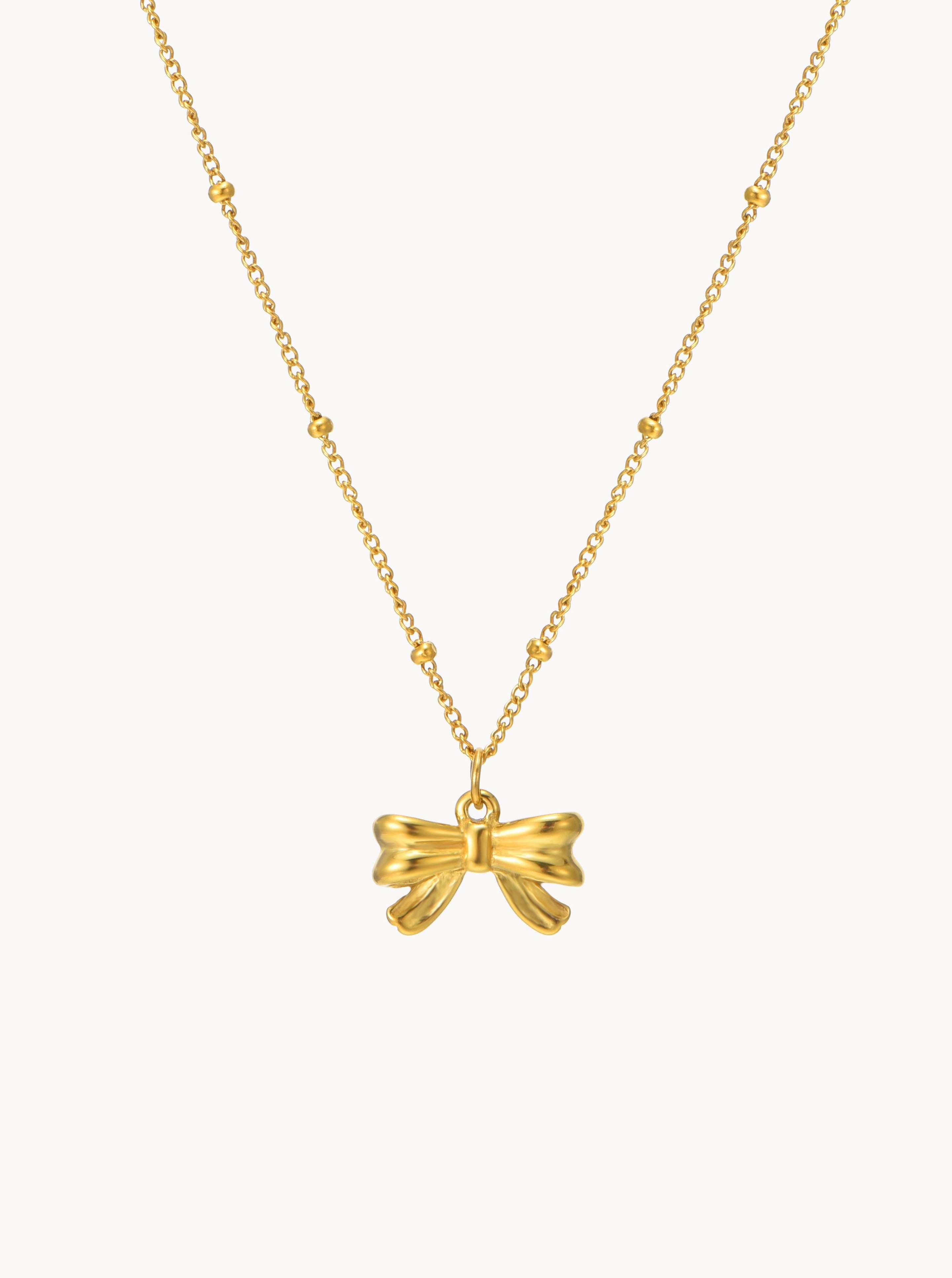 Cinna Bow Necklace