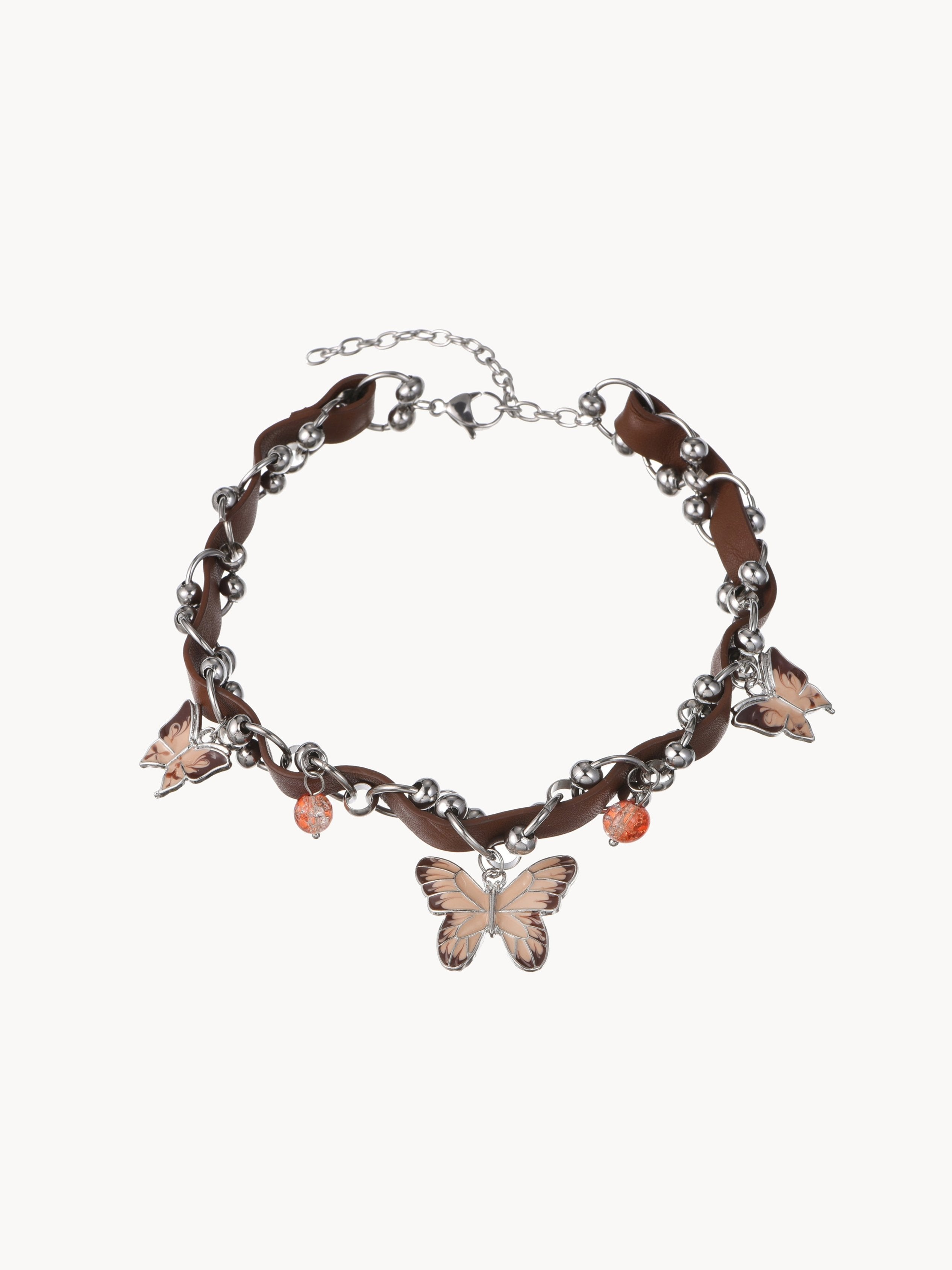 Yedda Brown Butterflies Necklace