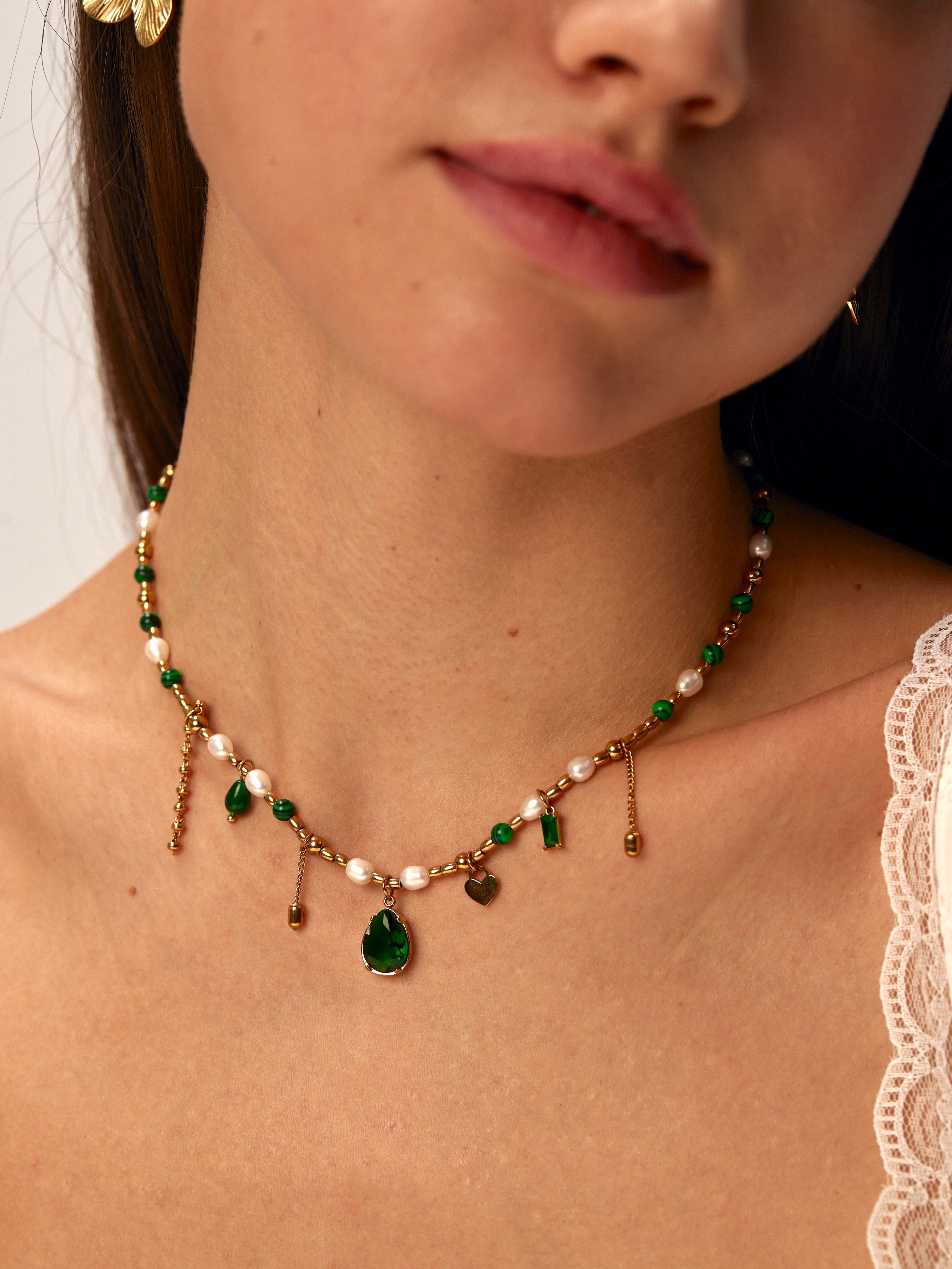 Collar de perlas Diana Evergreen