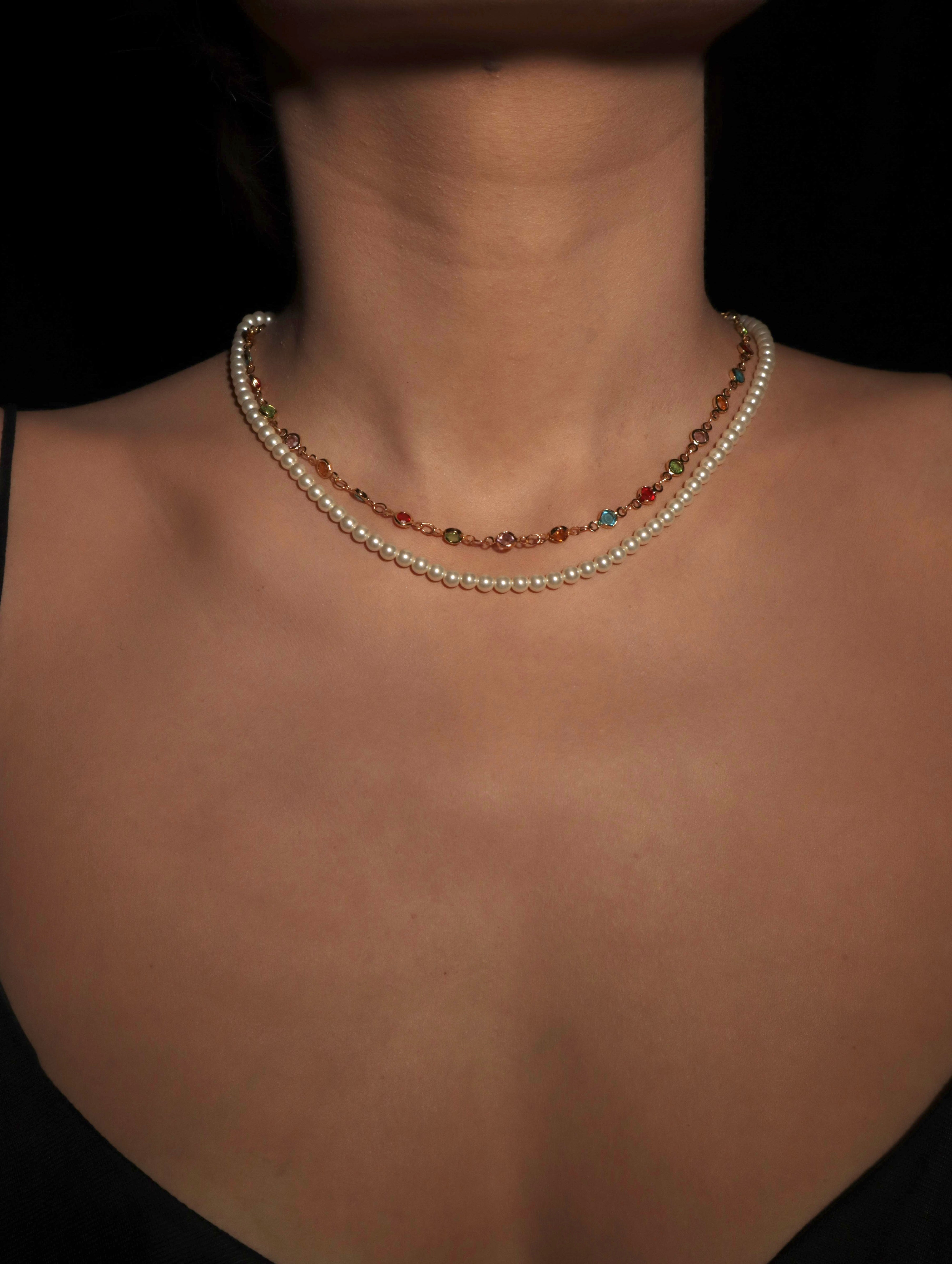 Collar de perlas de fe