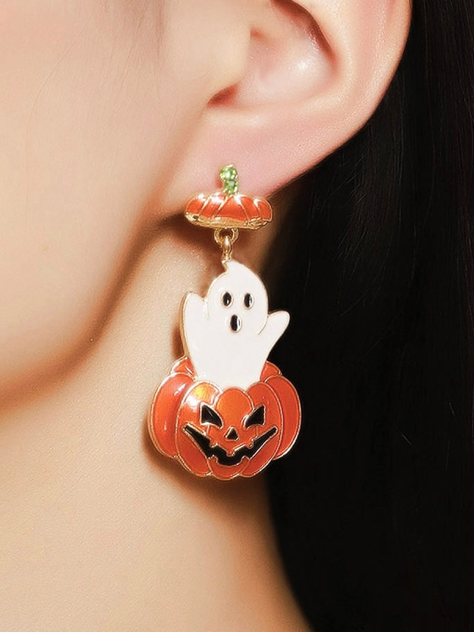 Ghost Pumpkin Earrings