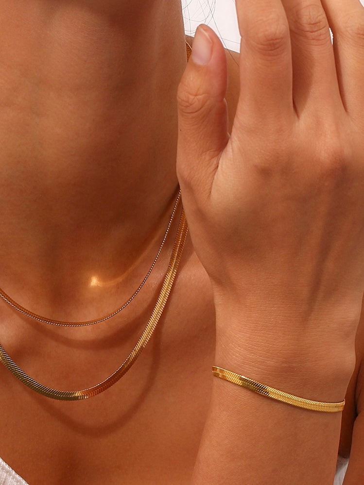 Herringbone Golden Bracelet