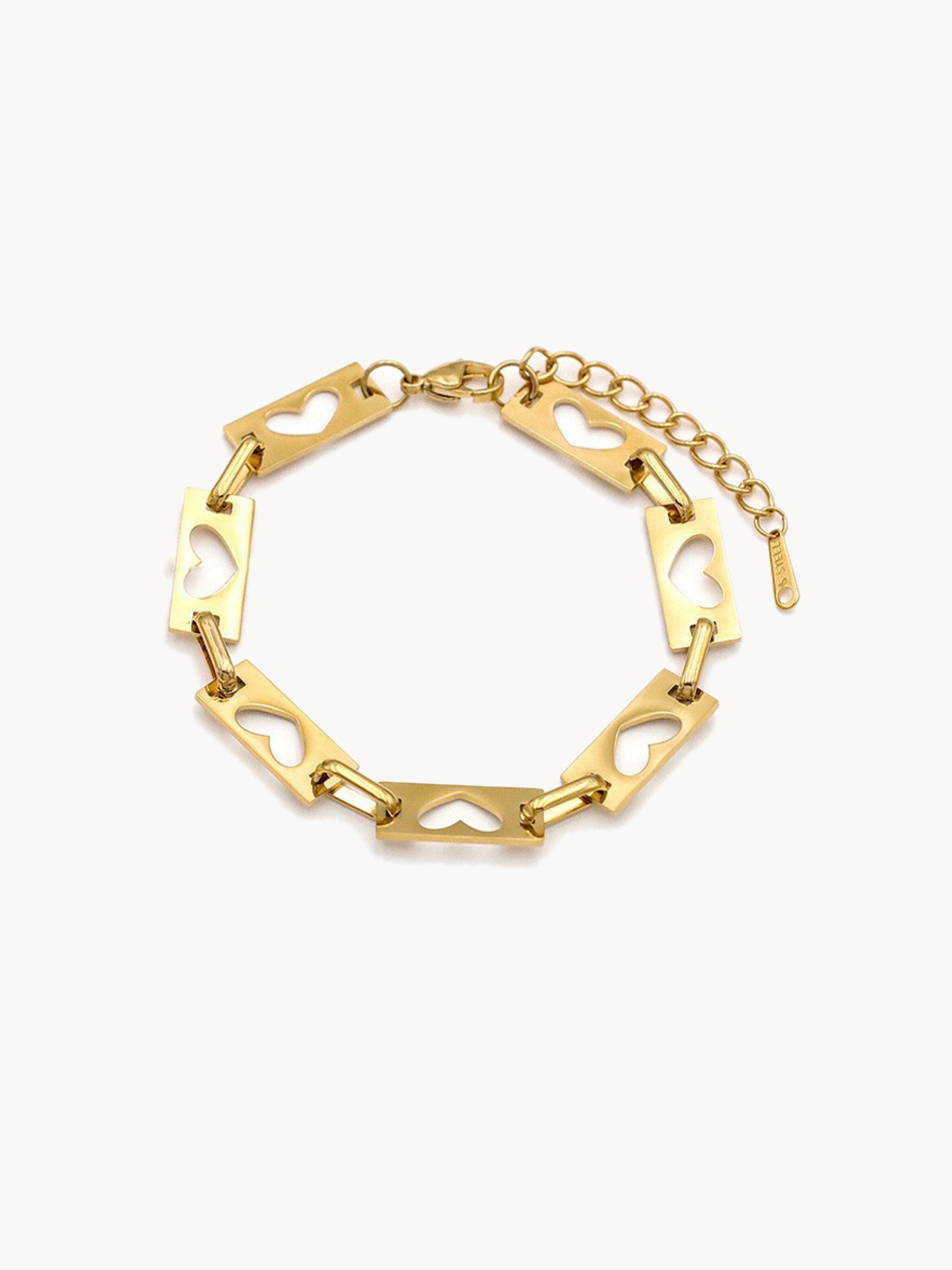 Bonnie Hearts Golden Bracelet