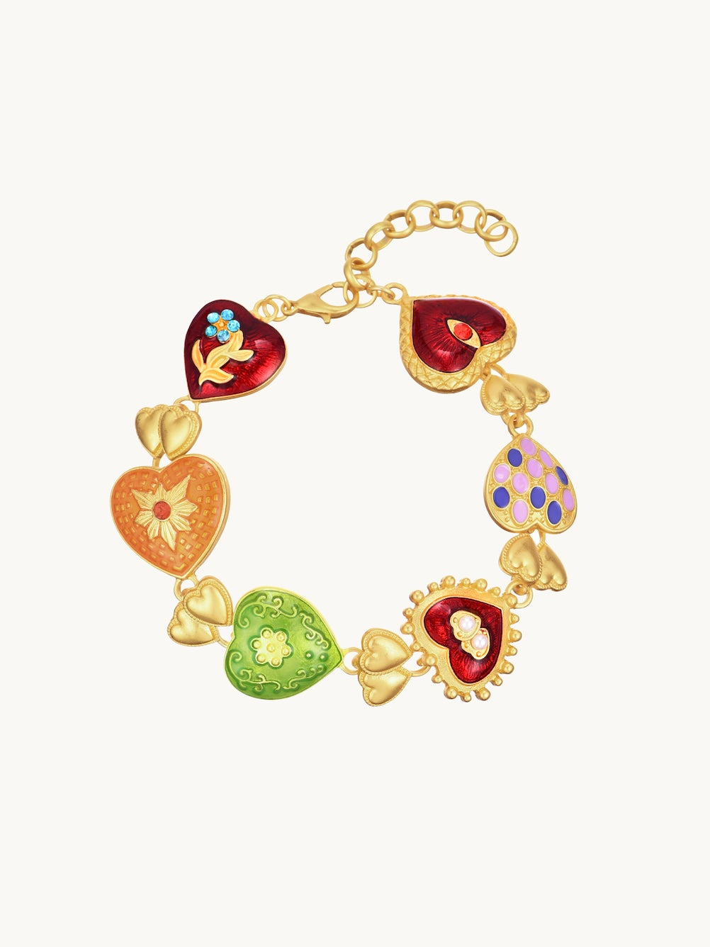 Marcia Vintage Heart Bracelet