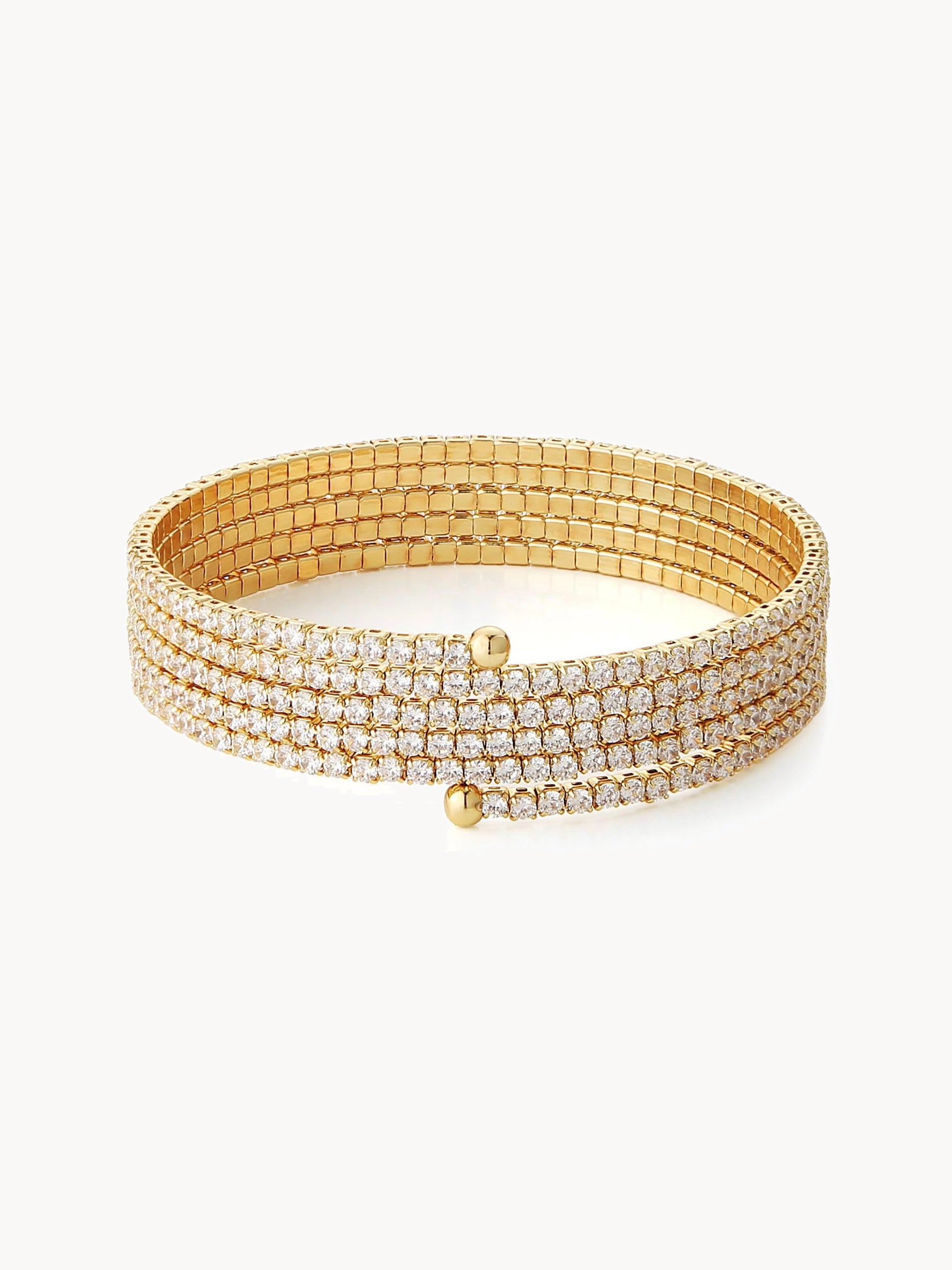 Frances Multiple Laps Golden Bracelet