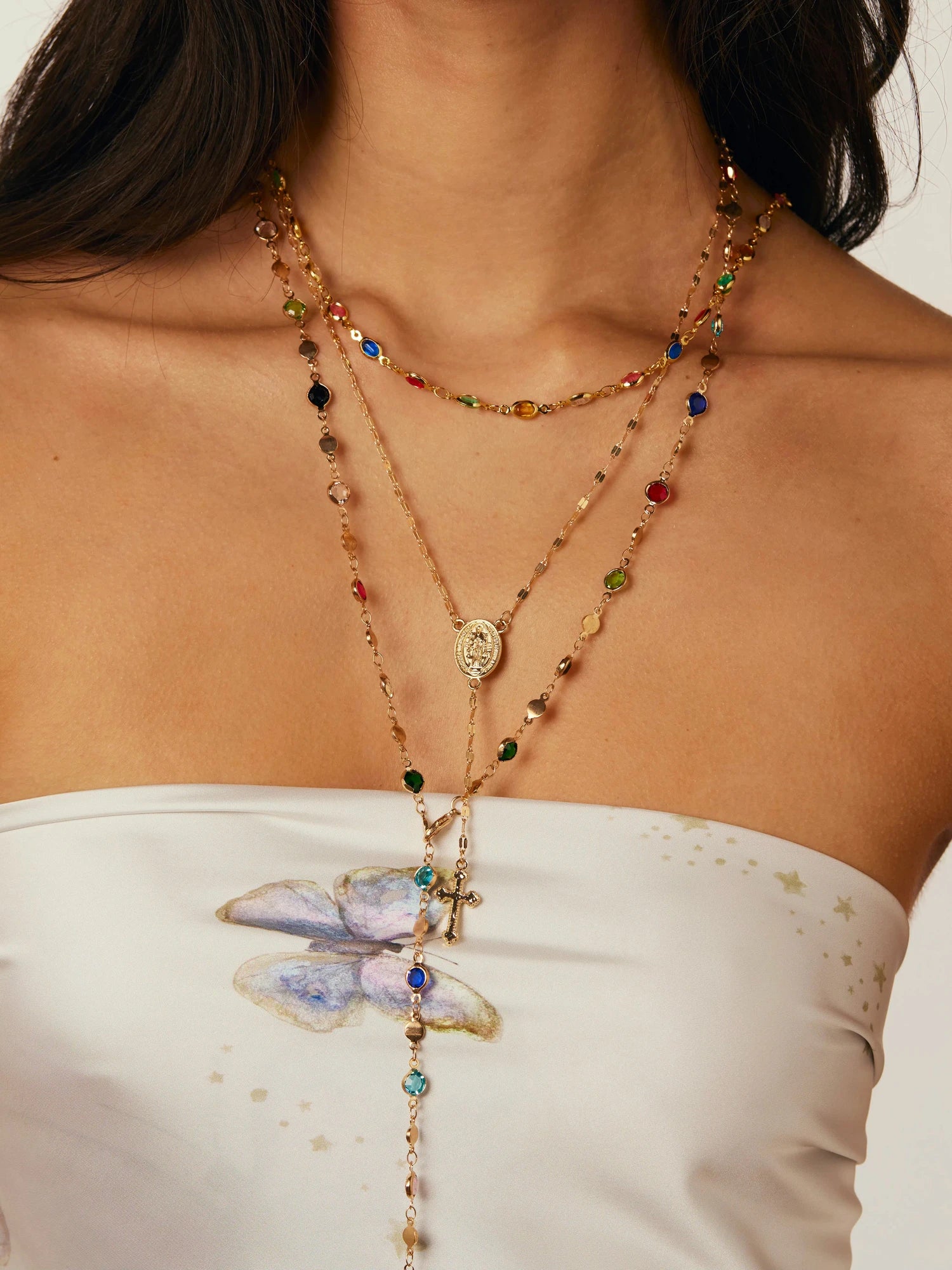 Jolie Colorful Lariat Necklace - Kuri Jewelry
