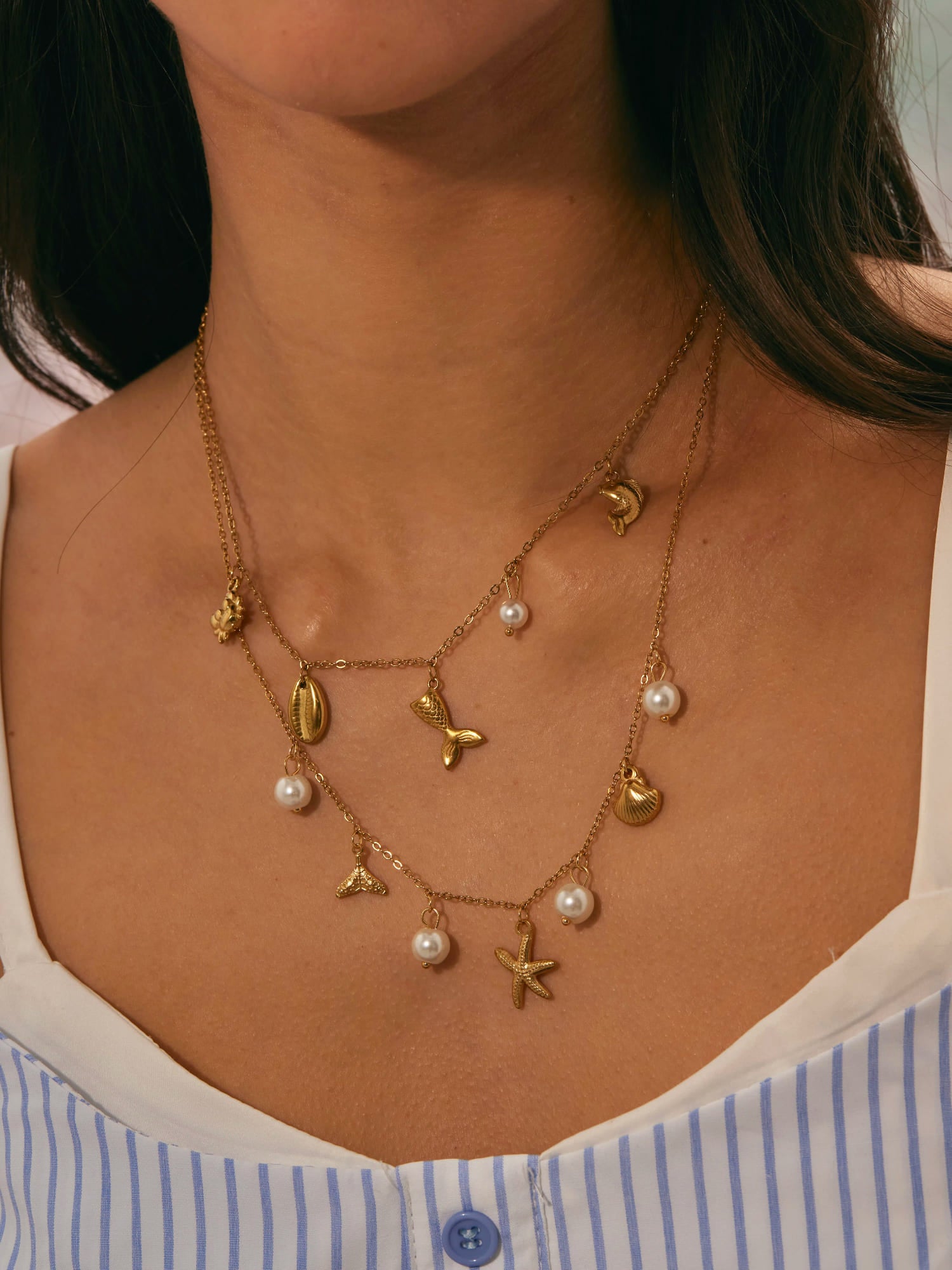 Doris Marine Golden Necklace C