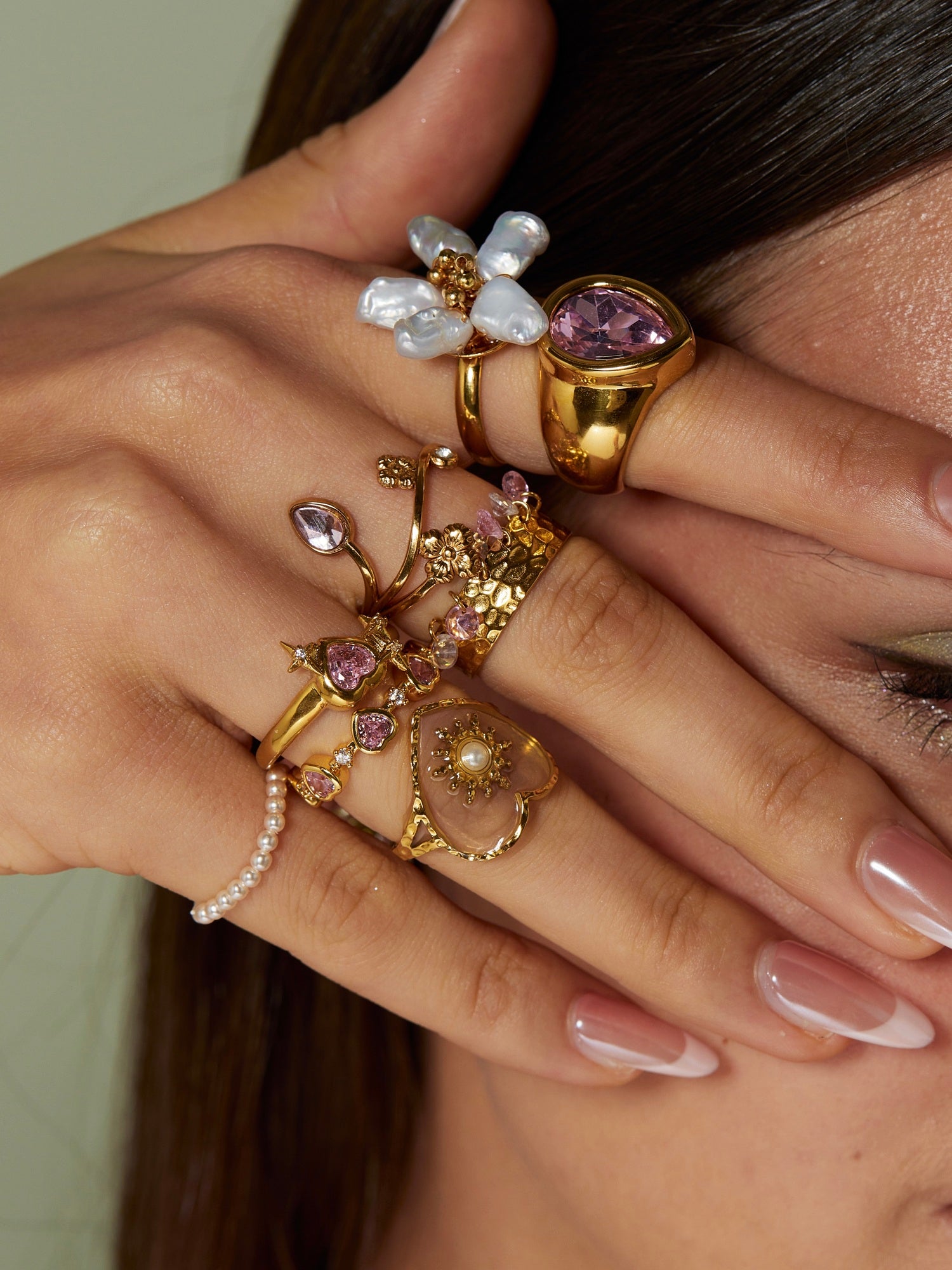 Thin Pearl Ring - Kuri Jewelry