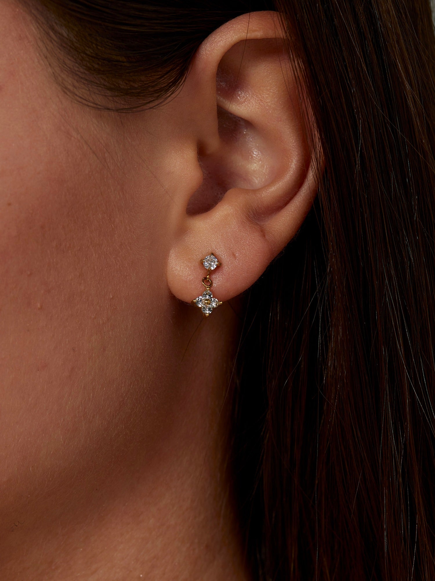 Lucky Clover Drop Earrings