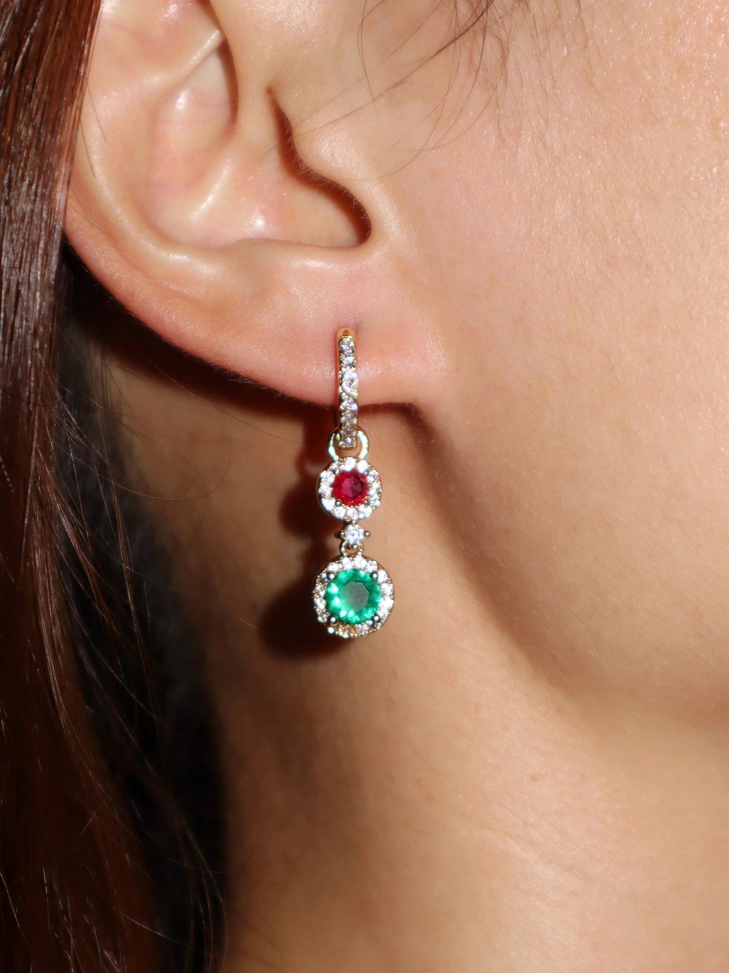Iris Colored Earrings