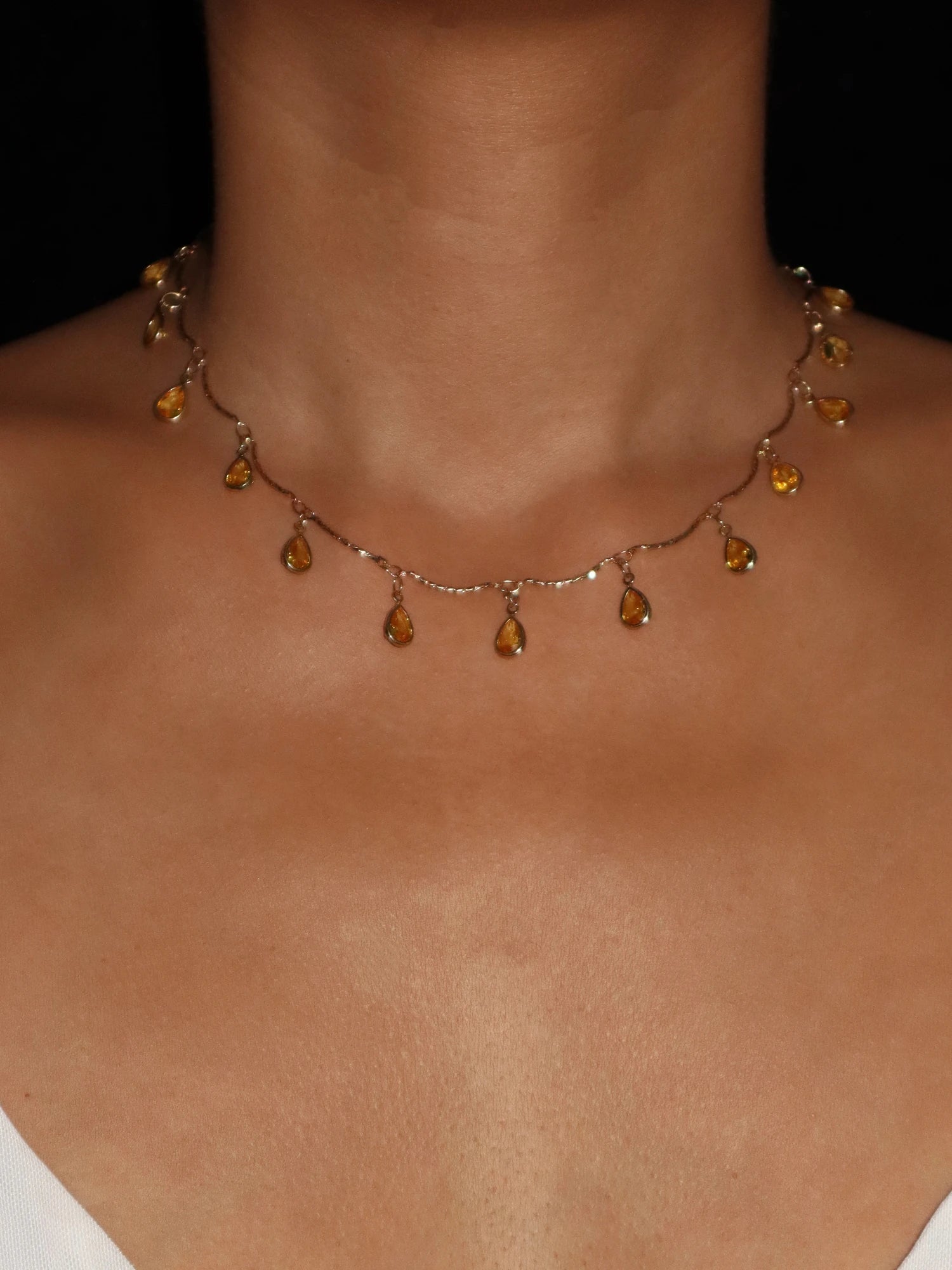 Alberta Citrine Waterdrop Necklace