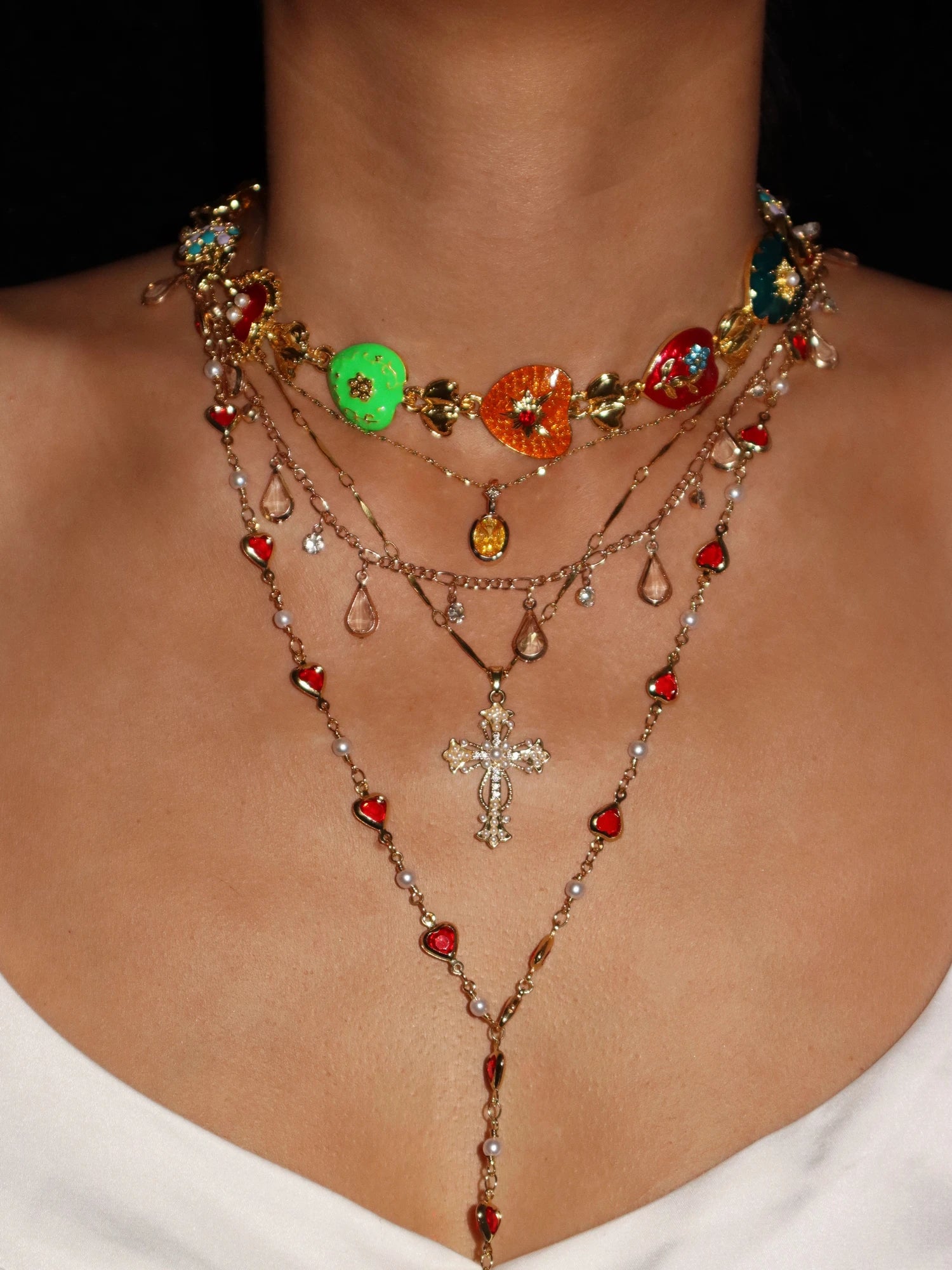 Alberta Transpanrent Waterdrop Necklace