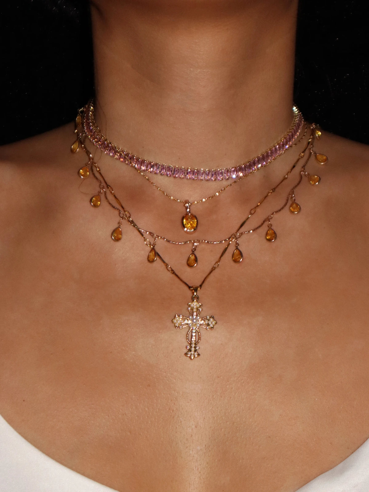 November Birthstone Citrine Necklace