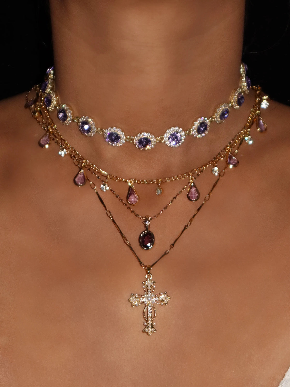 Iris Purple Choker