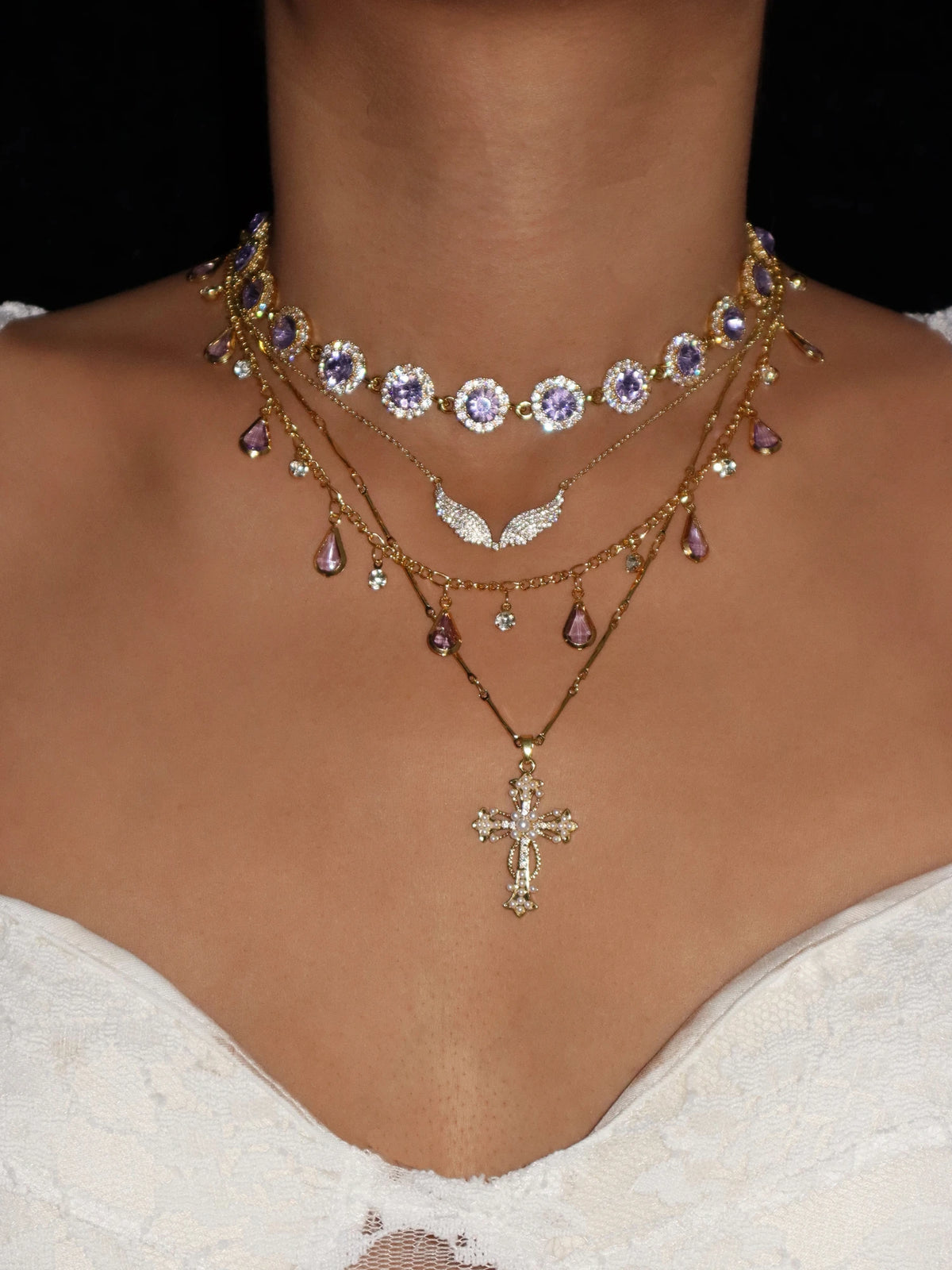 Iris Purple Choker