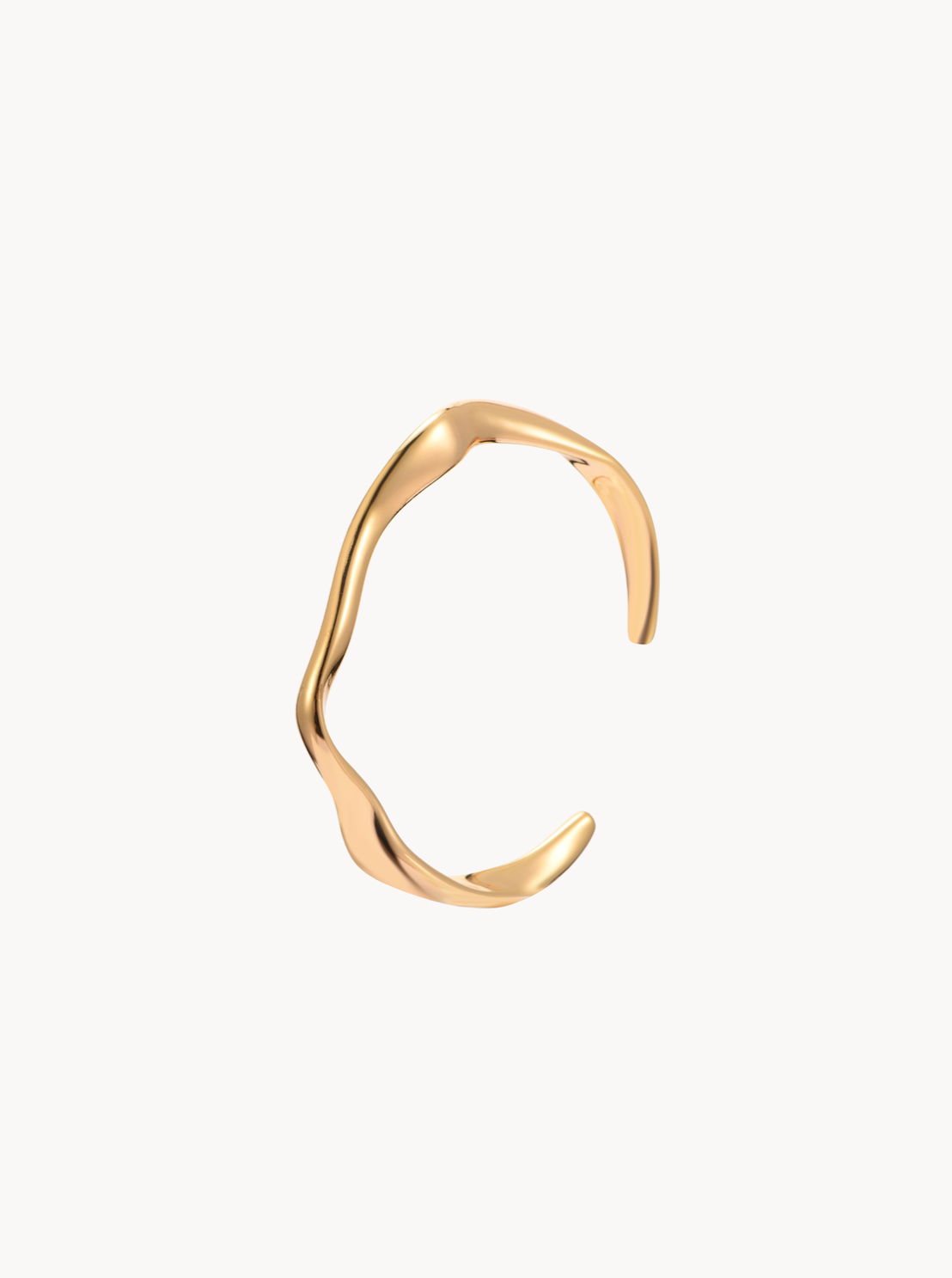 Anila Gold Wave Bracelet