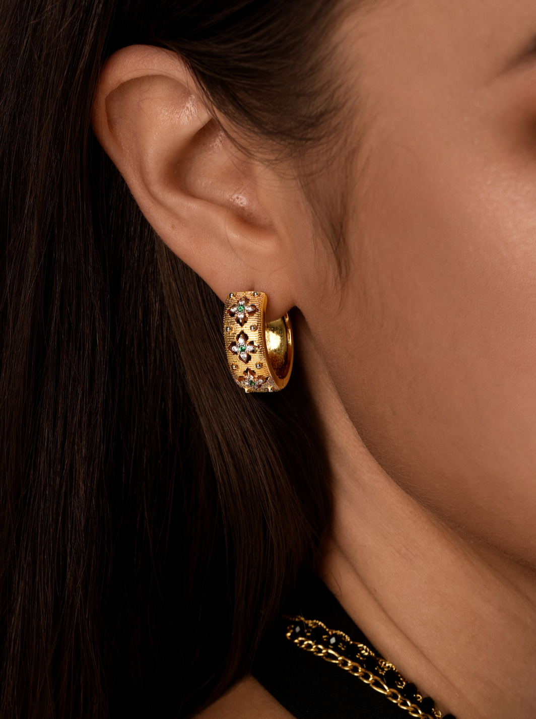 Mia Golden Hoop Earrings