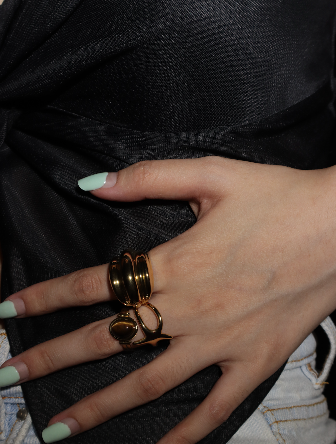 Maud Gold Chunky Ring