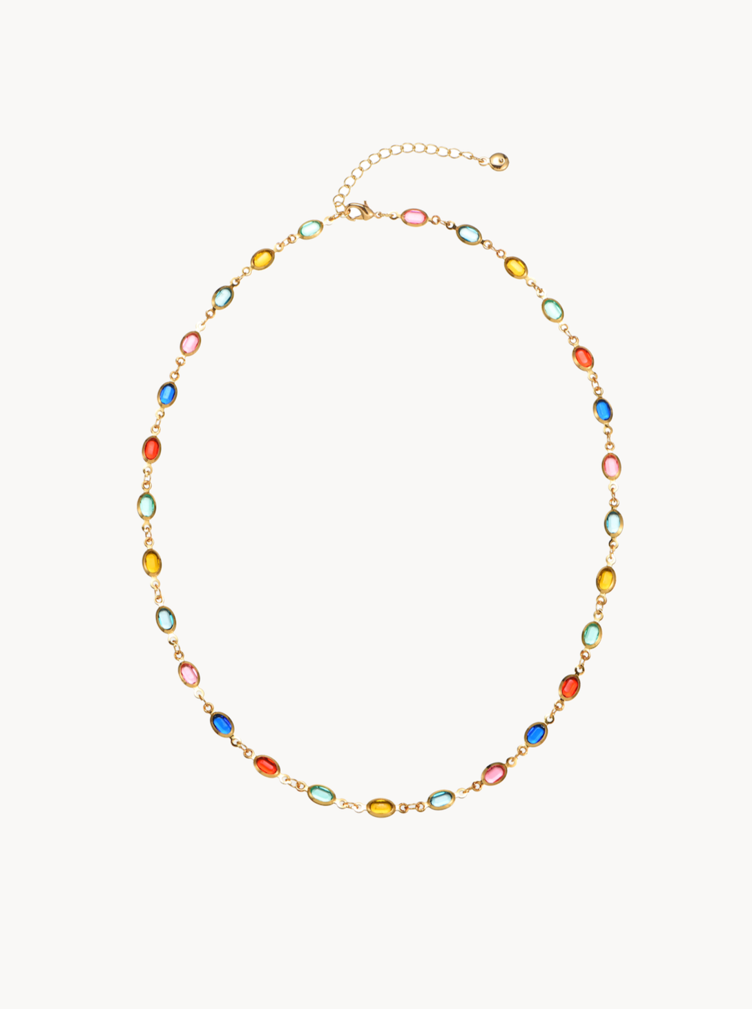 Yuri Colorful Chain Necklace - Kuri Jewelry