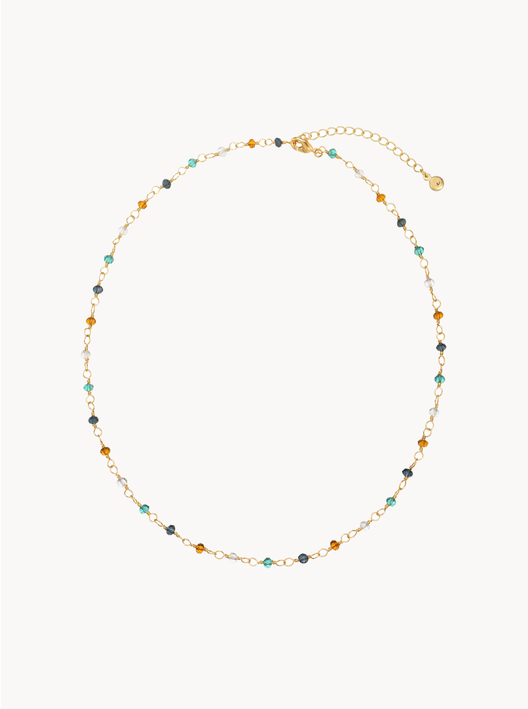 Mary Colorful Beaded Chain Necklace