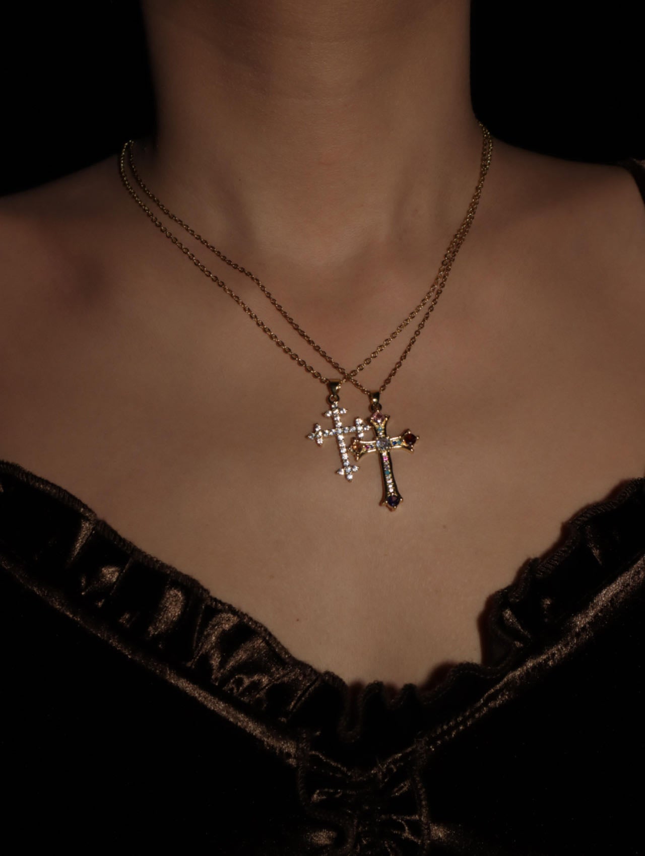 Julia Golden Cross Necklace