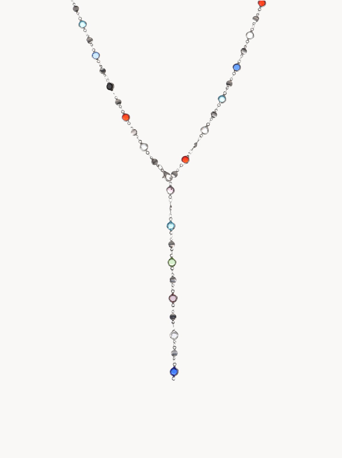 Jolie Colorful Lariat Necklace - Kuri Jewelry