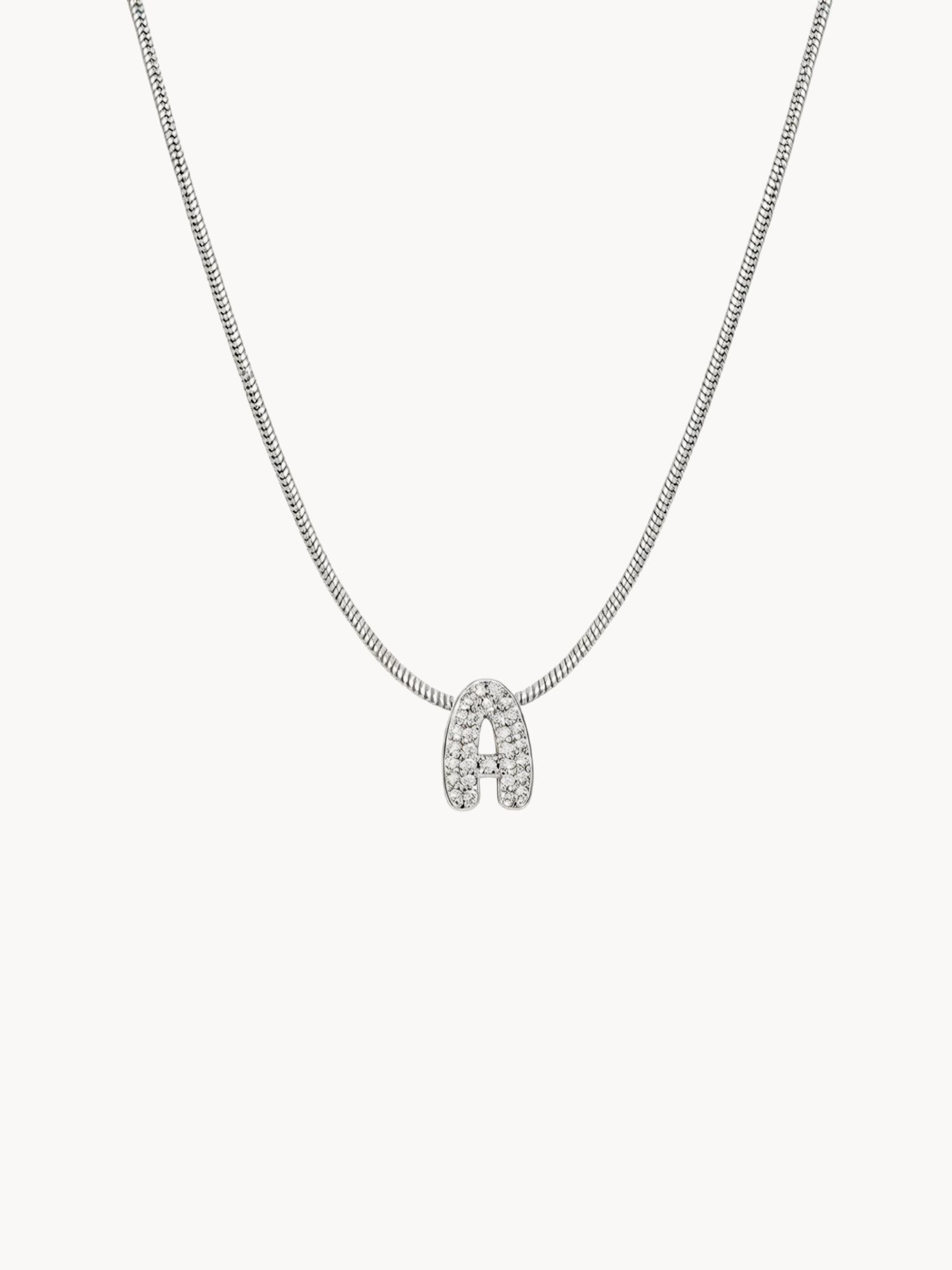 Petite Letter Chain Necklace - Kuri Jewelry