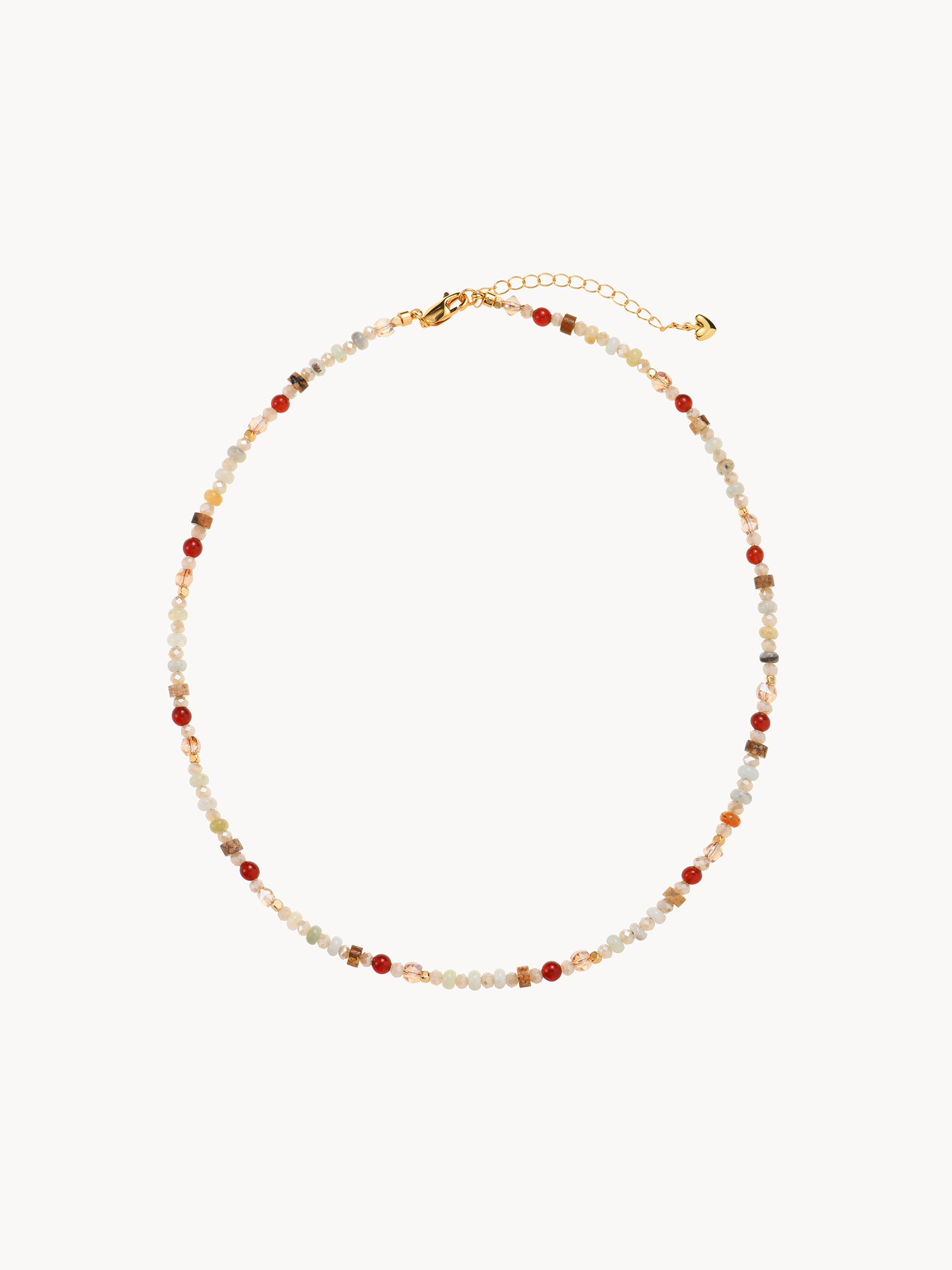 Alva Natural Stone Colorful Beaded Necklace