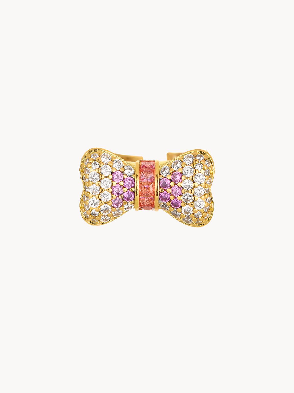 Eudora Pink Bow Ring