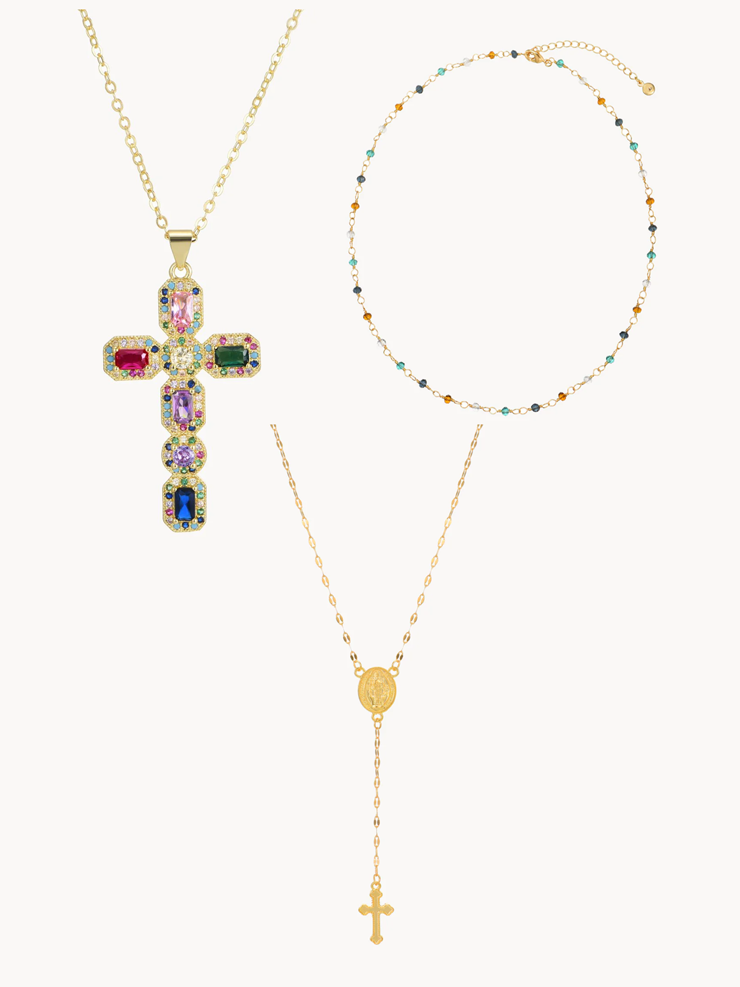 Coral Mary Gloria Set - Kuri Jewelry