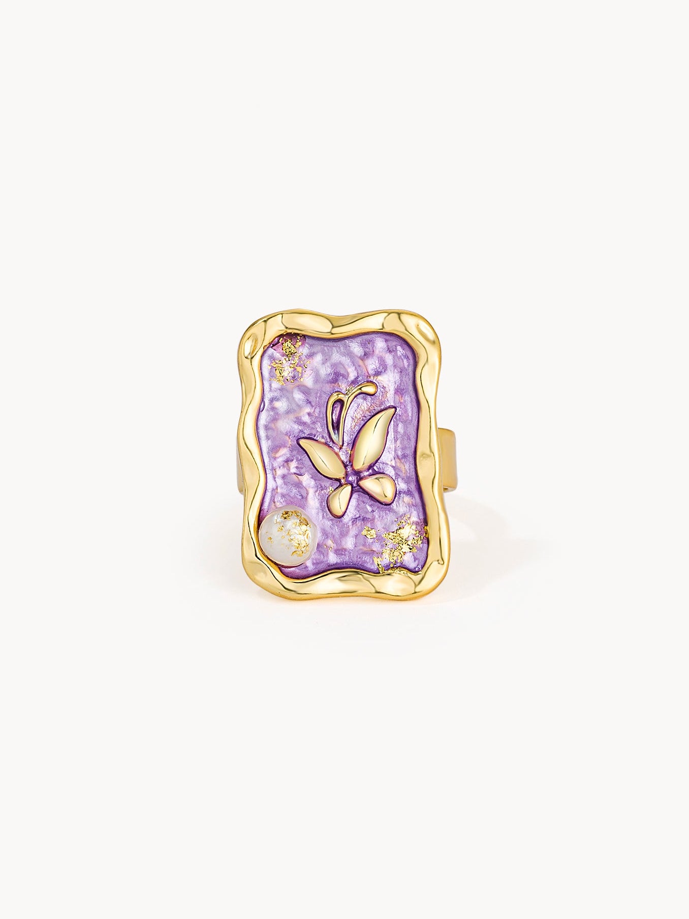 Griselda Lilac Dream Butterfly Ring - Kuri Jewelry
