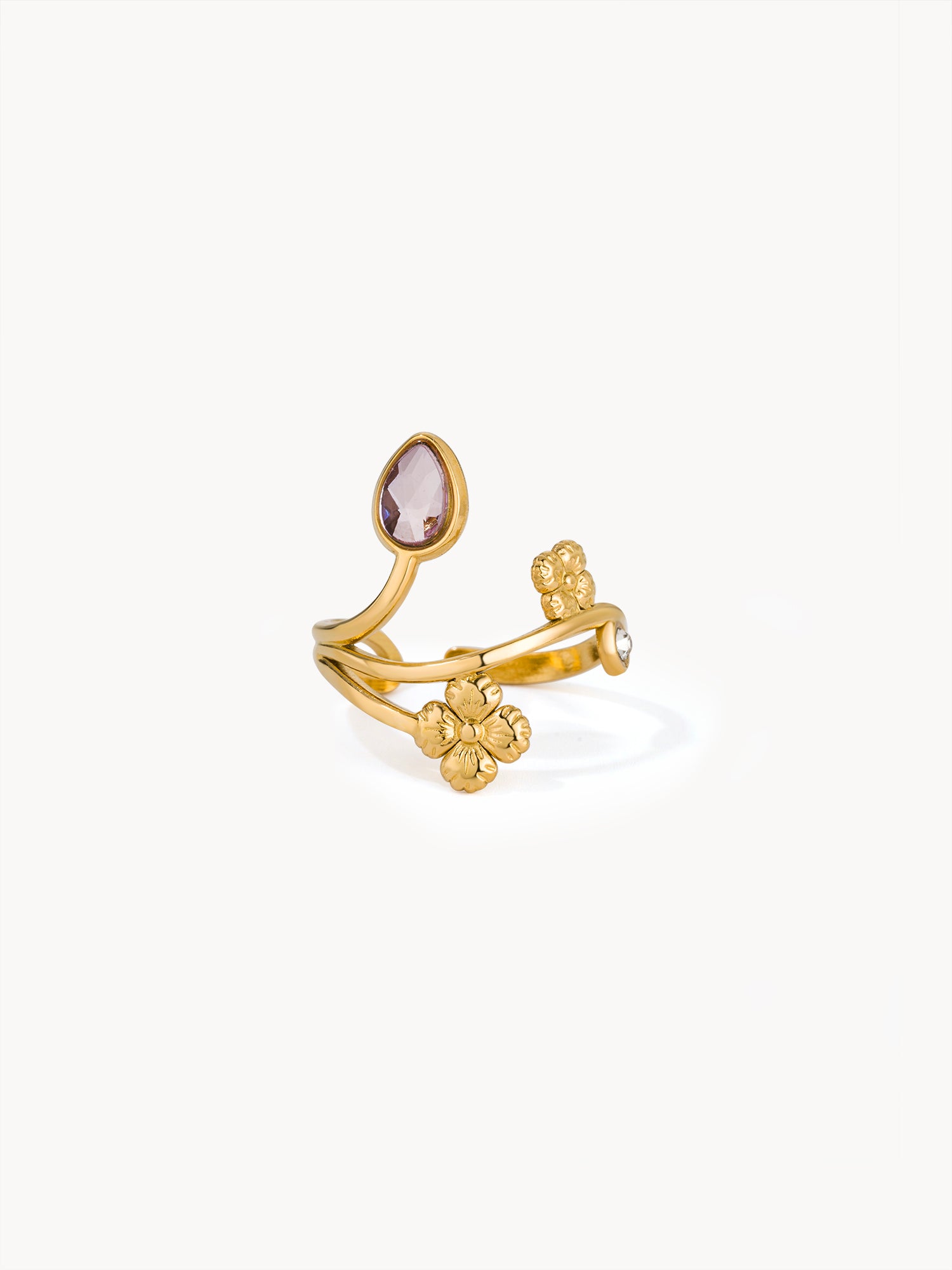 Linda Floral Vine Ring