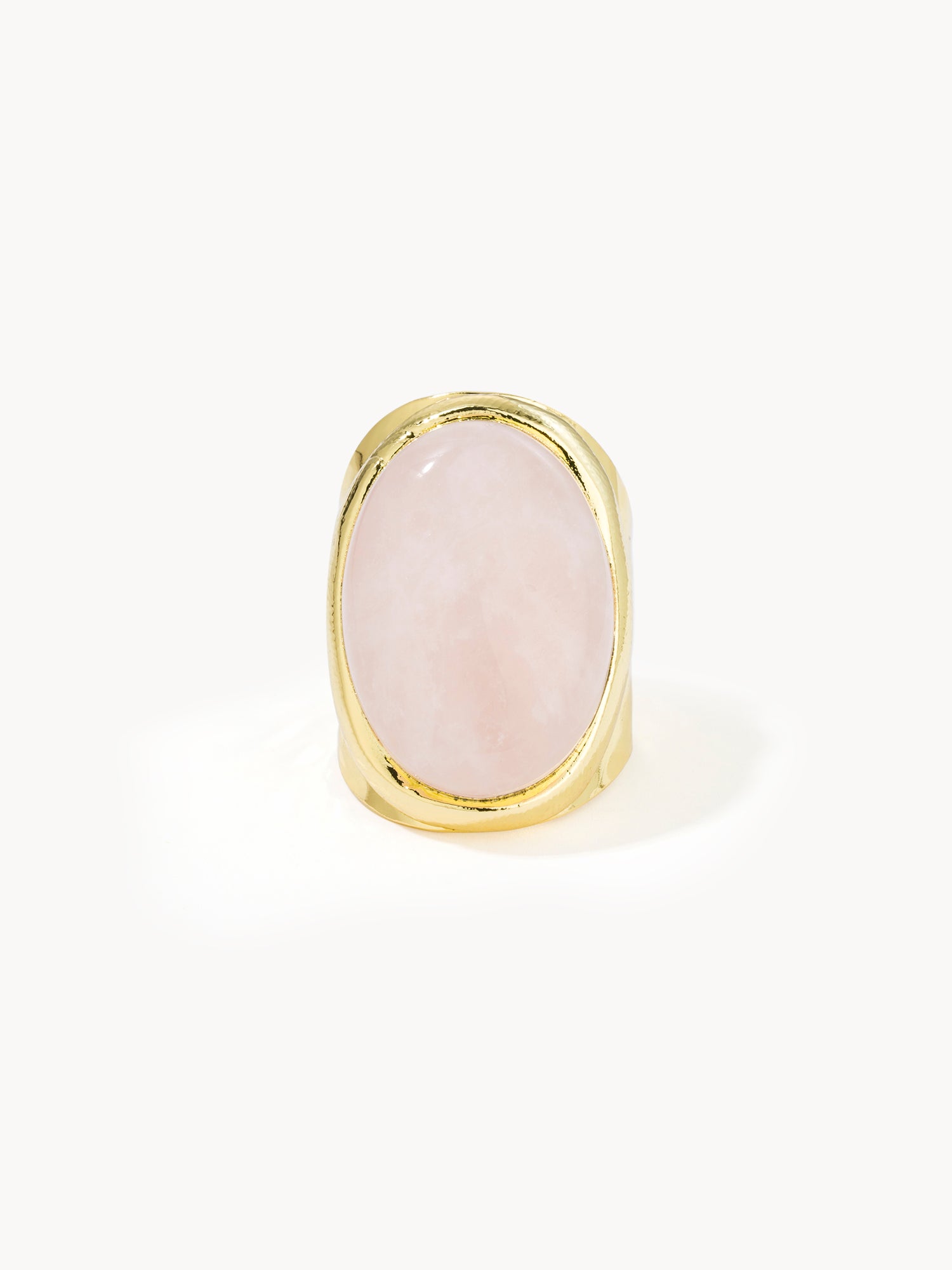 Rose Quartz Chunky Ring
