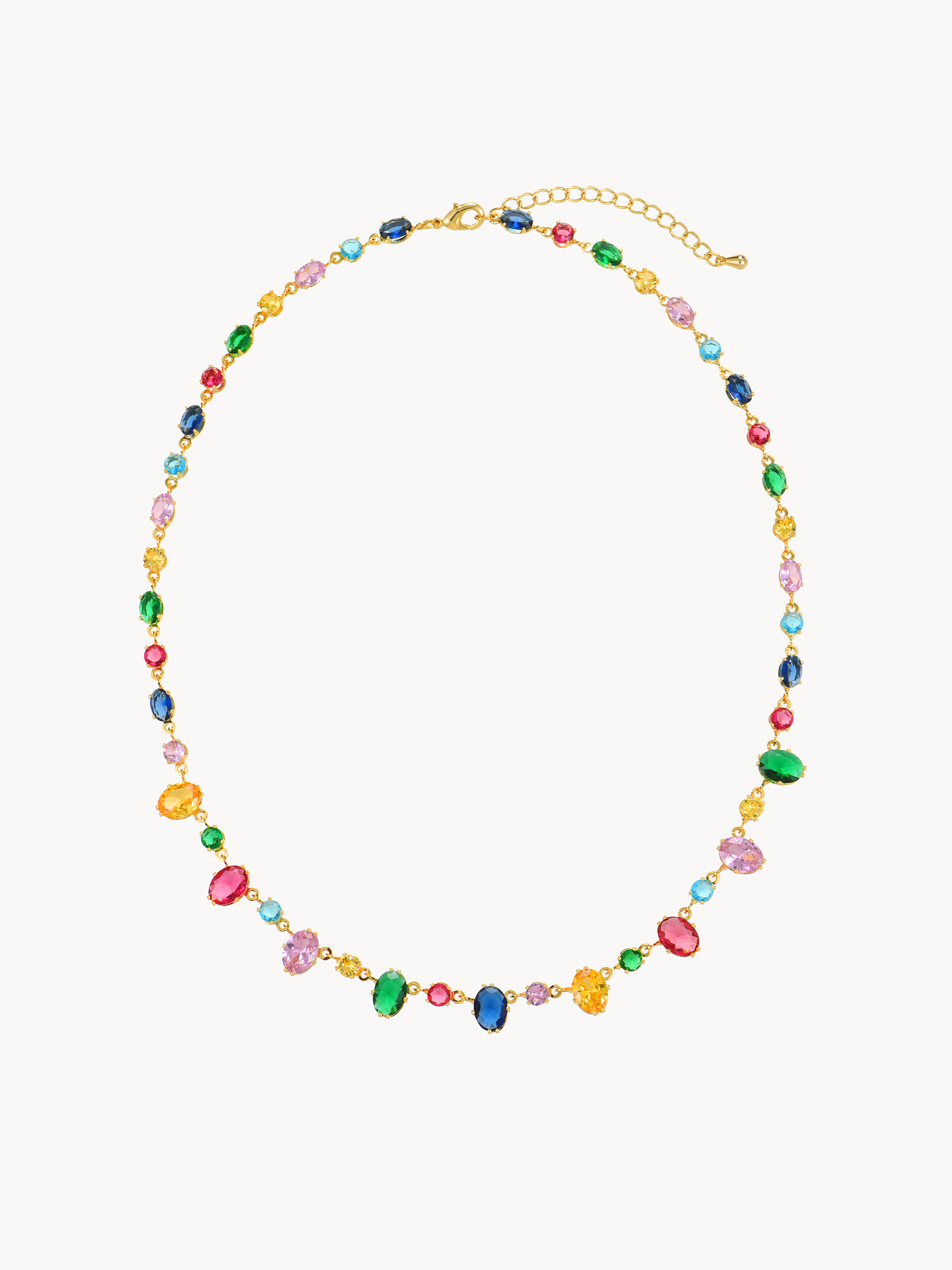 Debbie Colorful Crystal Necklace - Kuri Jewelry
