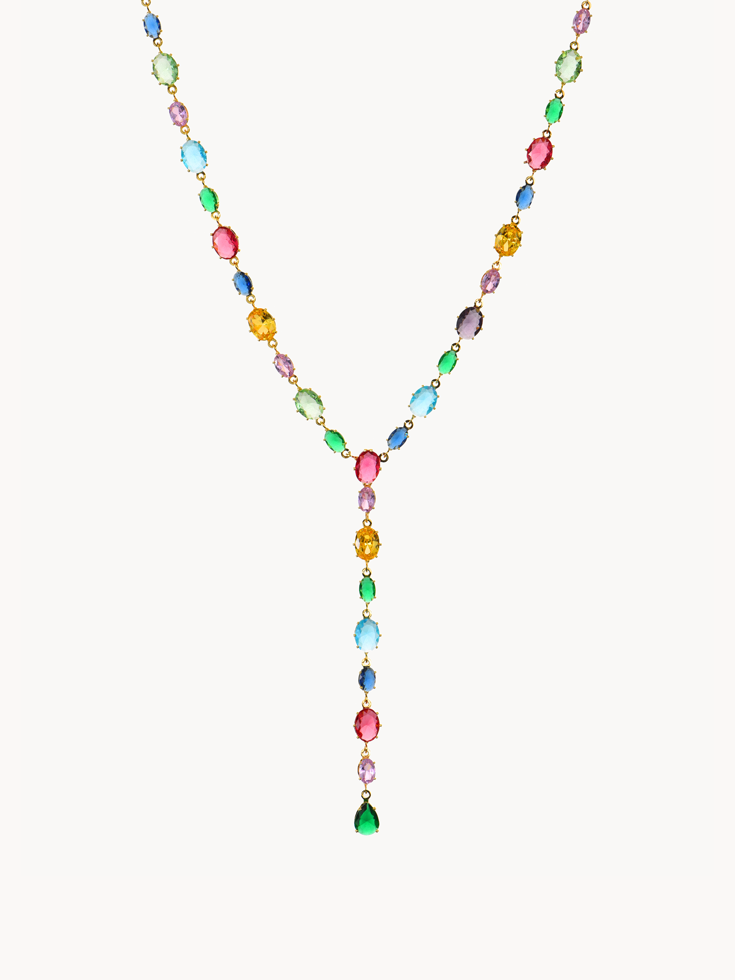 Debbie Colorful Lariat Necklace