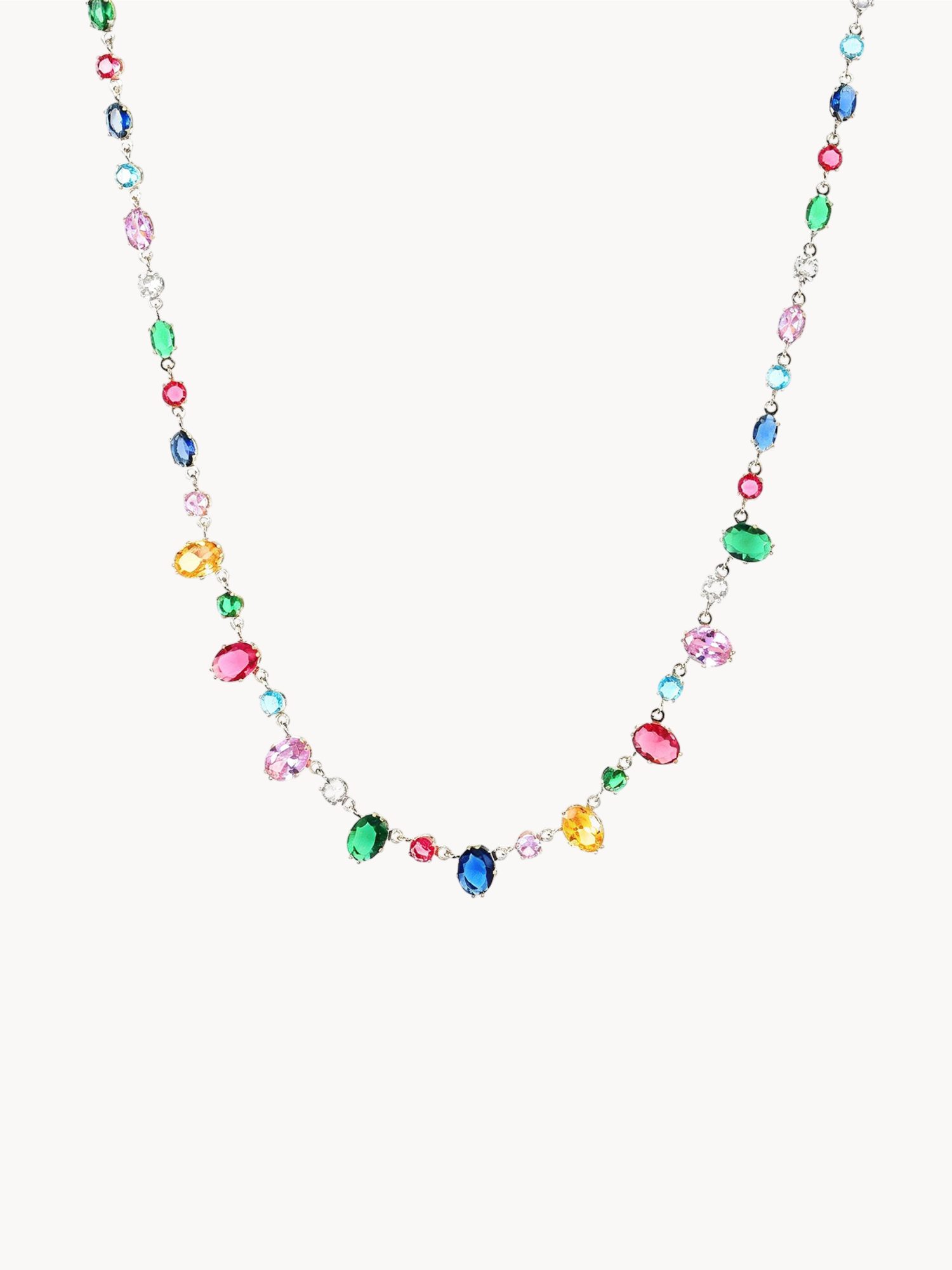 Debbie Colorful Crystal Necklace